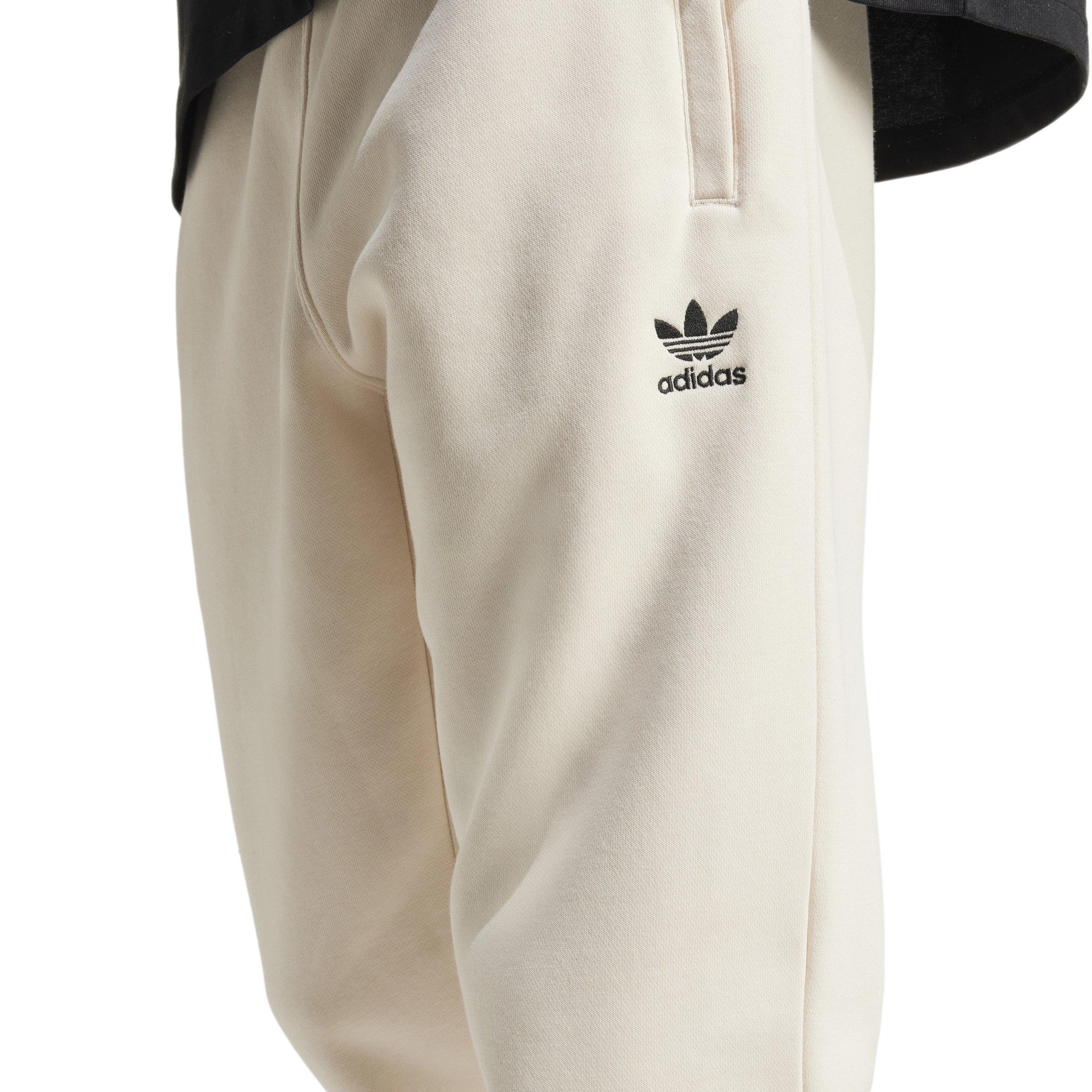 adidas Originals Men's Trefoil Essentials Slim Fit Joggers - White - WHITE Thumbnail View 3