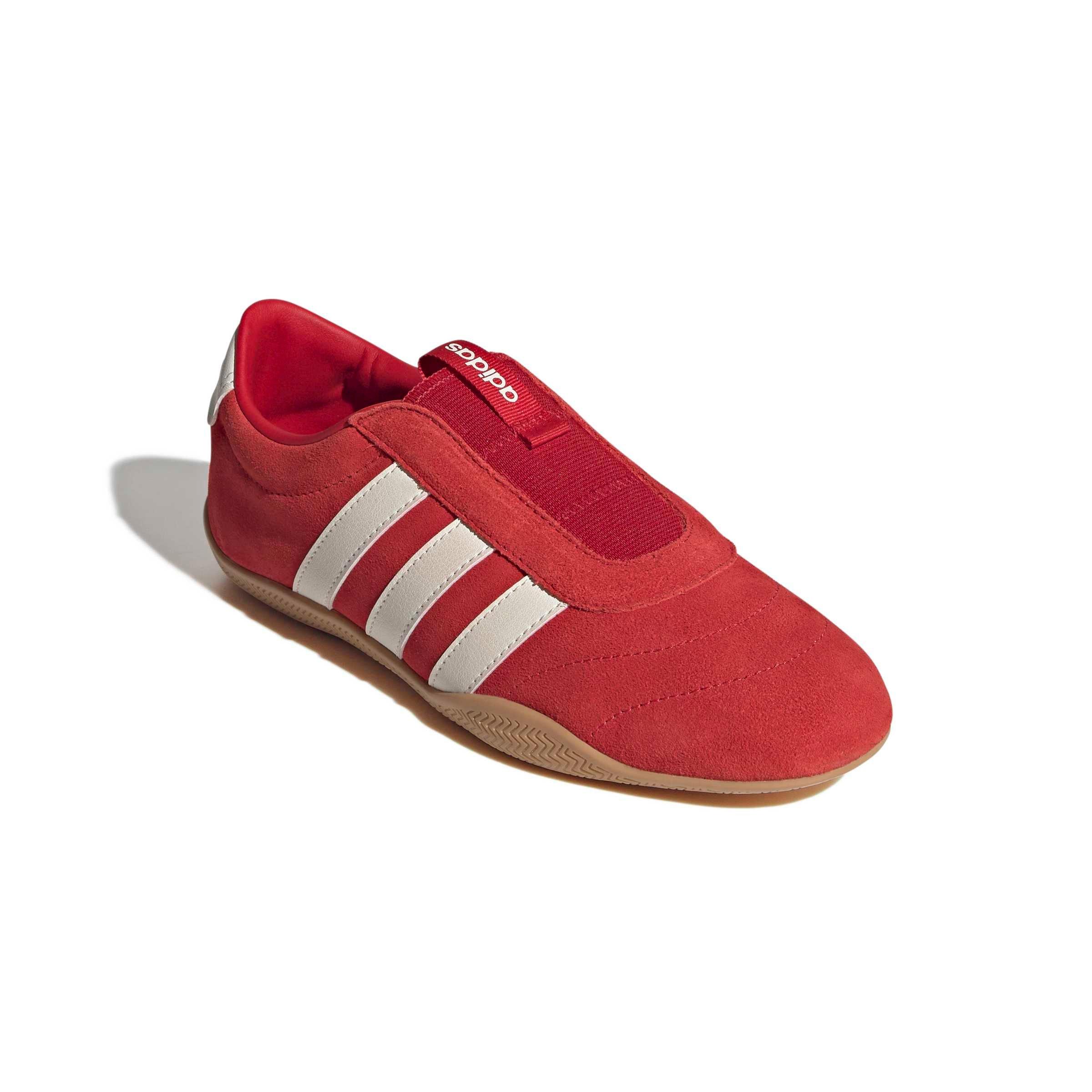 adidas Grand Court Lo Slip On "Better Scarlet/Off White/Gum 3" Women's Shoe - SCARLET/OFF WHITE/GUM