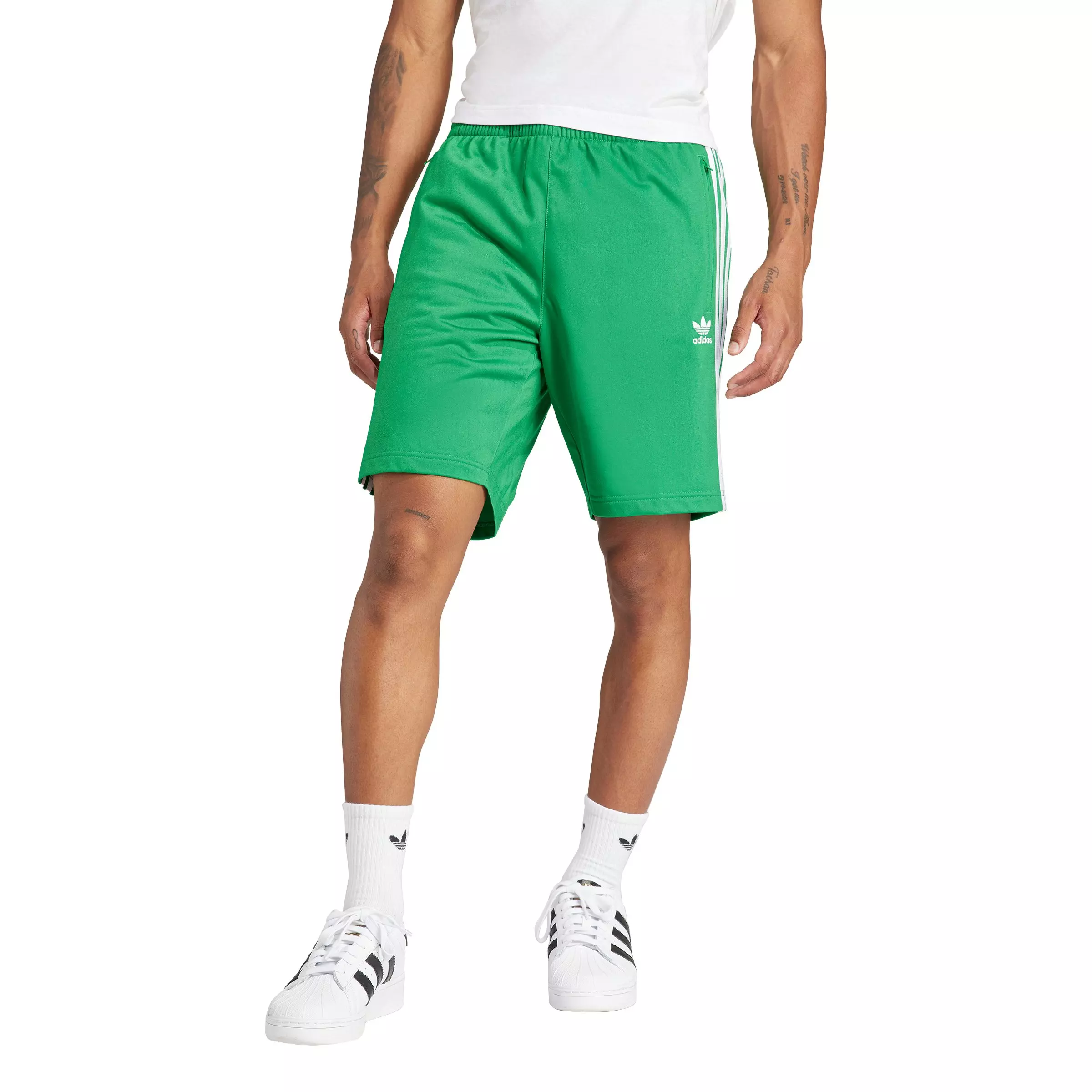 adidas Originals Men's Adicolor Firebird Shorts - Green - GREEN