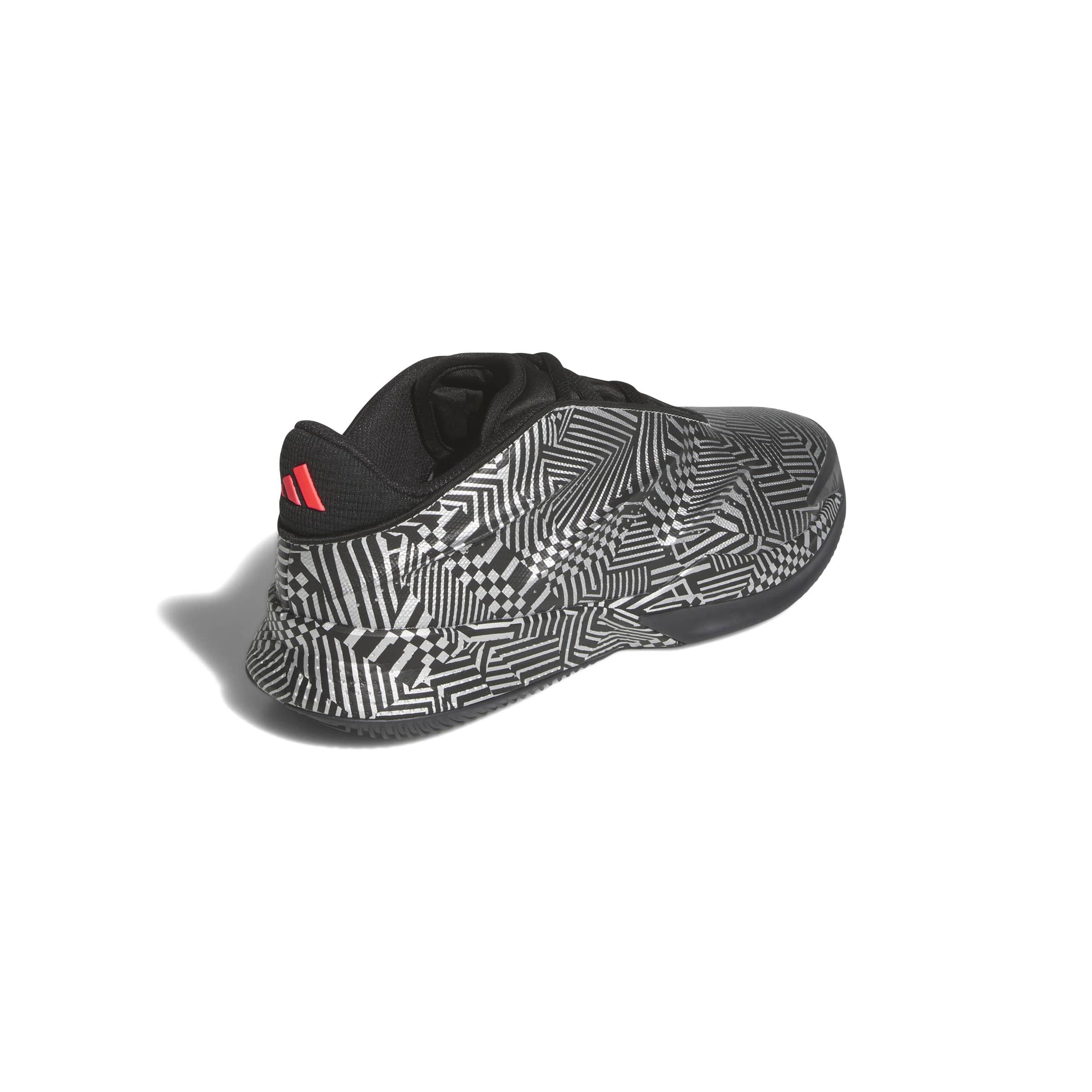 adidas Crazy Energy+ "Silver Metallic/Core Black/Lucid Red" Men's Basketball Shoe - SILVER/BLACK/RED Thumbnail View 4