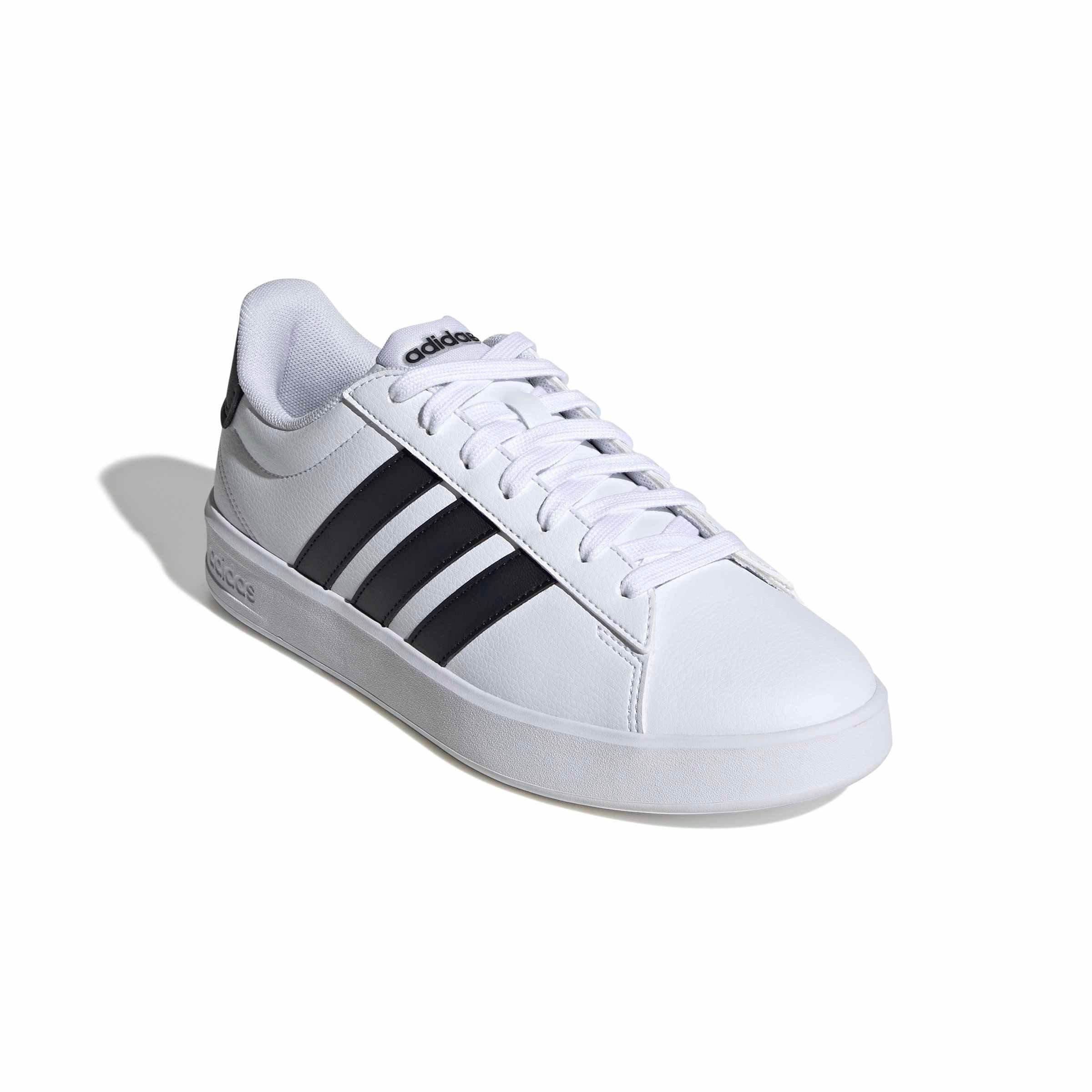 adidas Grand Court "Ftwr White/Core Black/Ftwr White" Women's Shoe - WHITE/BLACK/WHITE