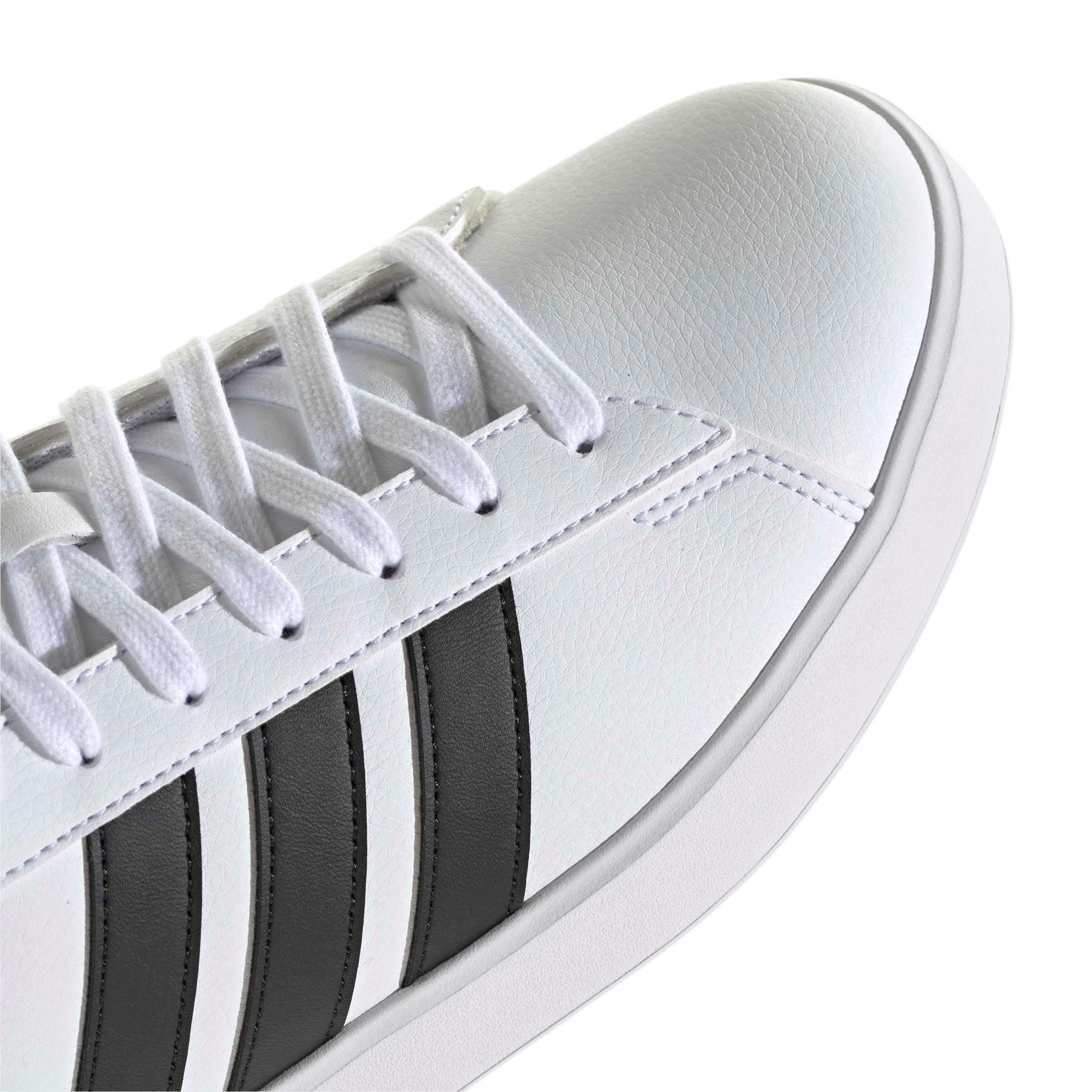 adidas Grand Court "Ftwr White/Core Black/Ftwr White" Women's Shoe - WHITE/BLACK/WHITE