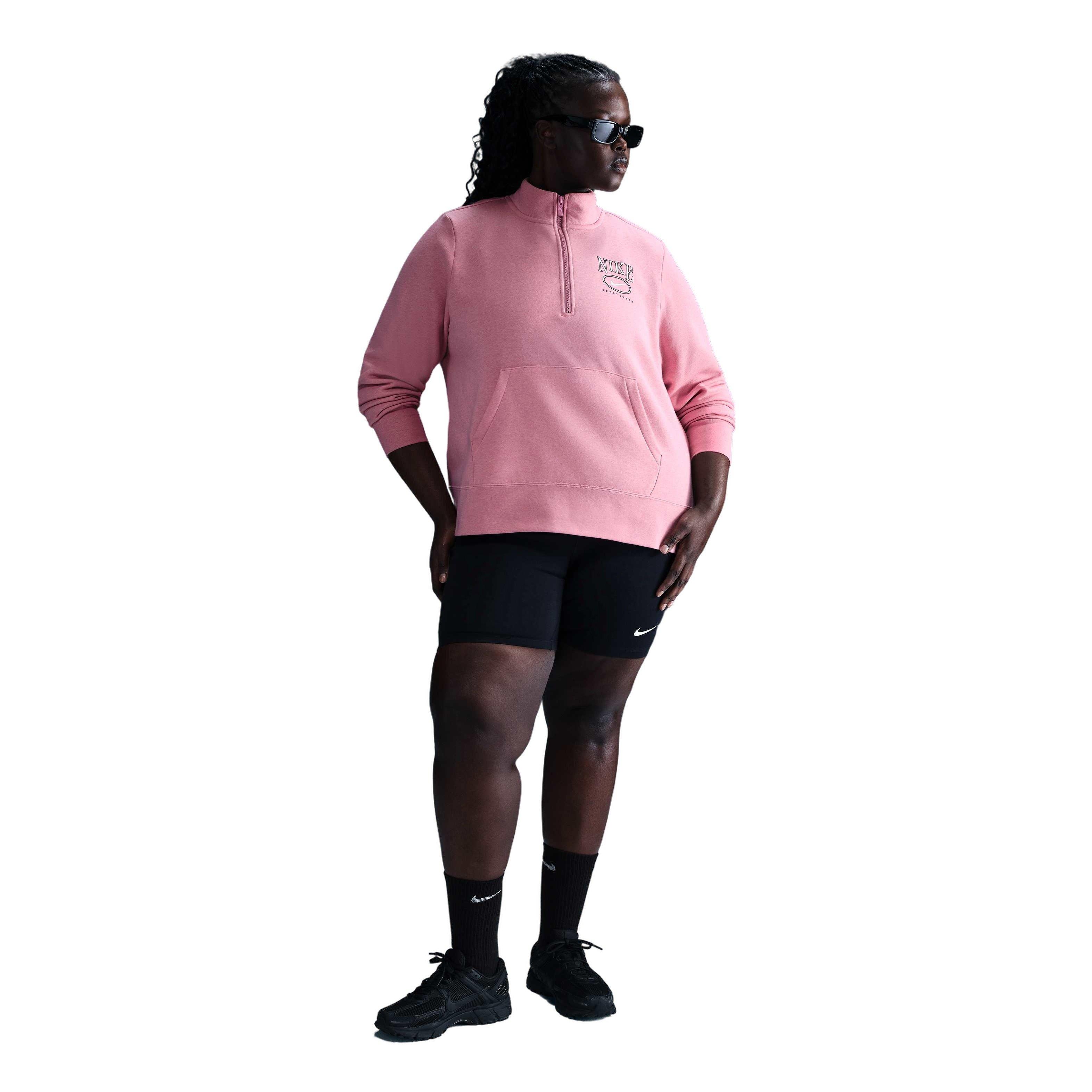 Nike Women's Sportswear Club Fleece 1/2 Zip Mock-Neck