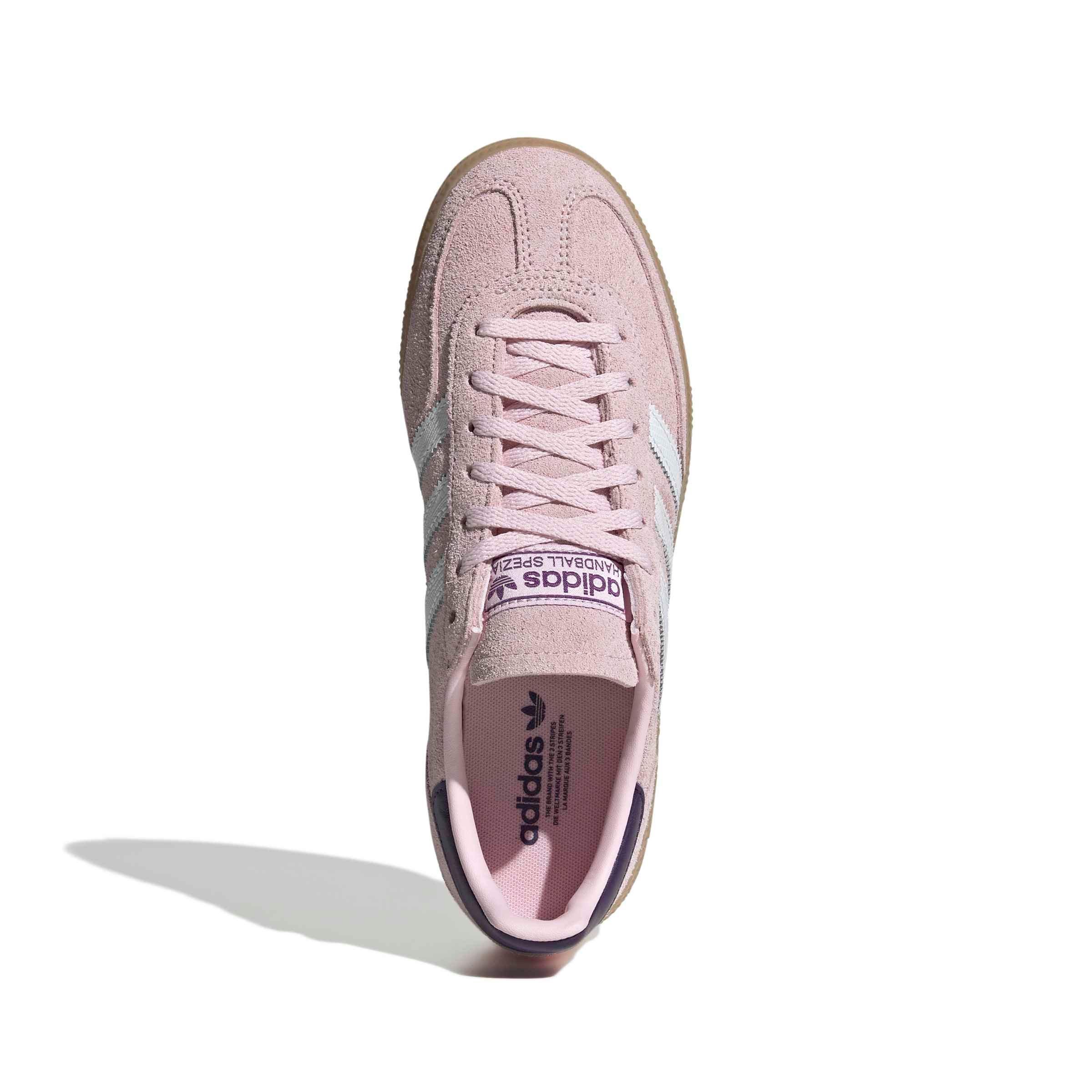 adidas Originals Handball Spezial "Clear Pink/Ftwr White/Violet" Women's Shoe - PINK/WHITE/VIOLET