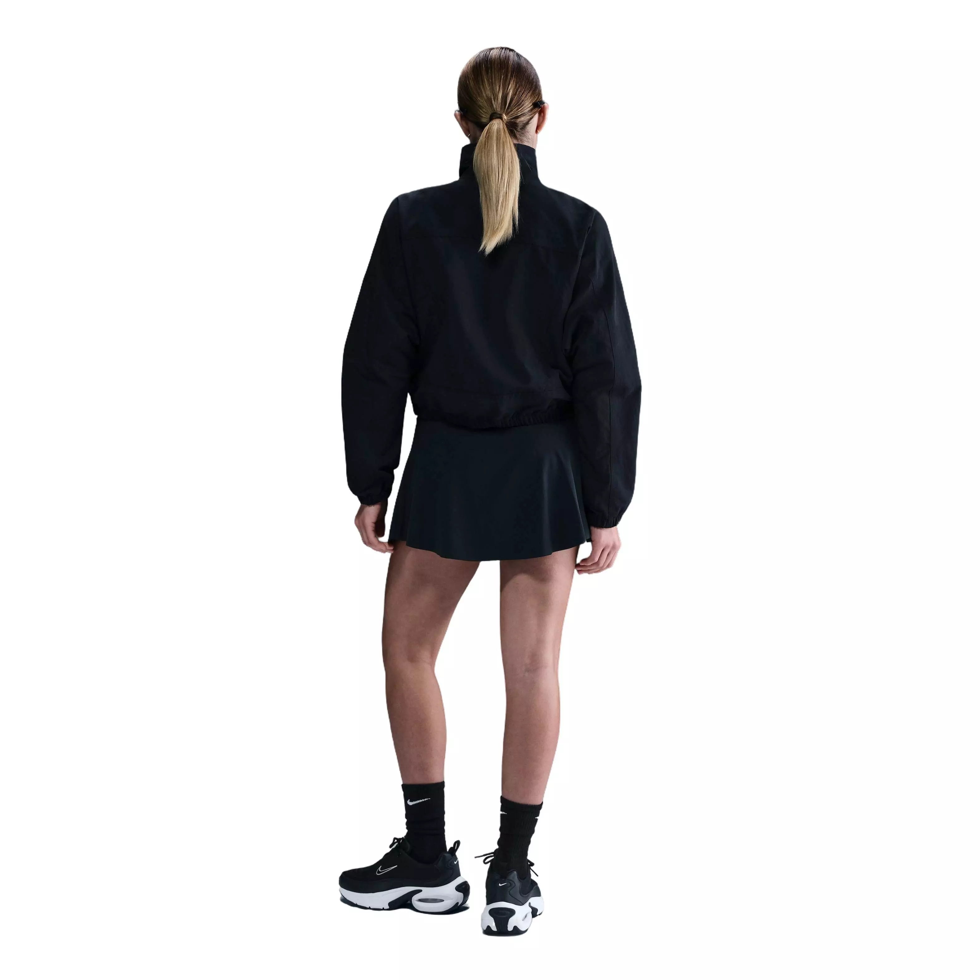 Nike Women's Sportswear Everything Wovens Oversized Repel UV Protection Jacket - Black - BLACK