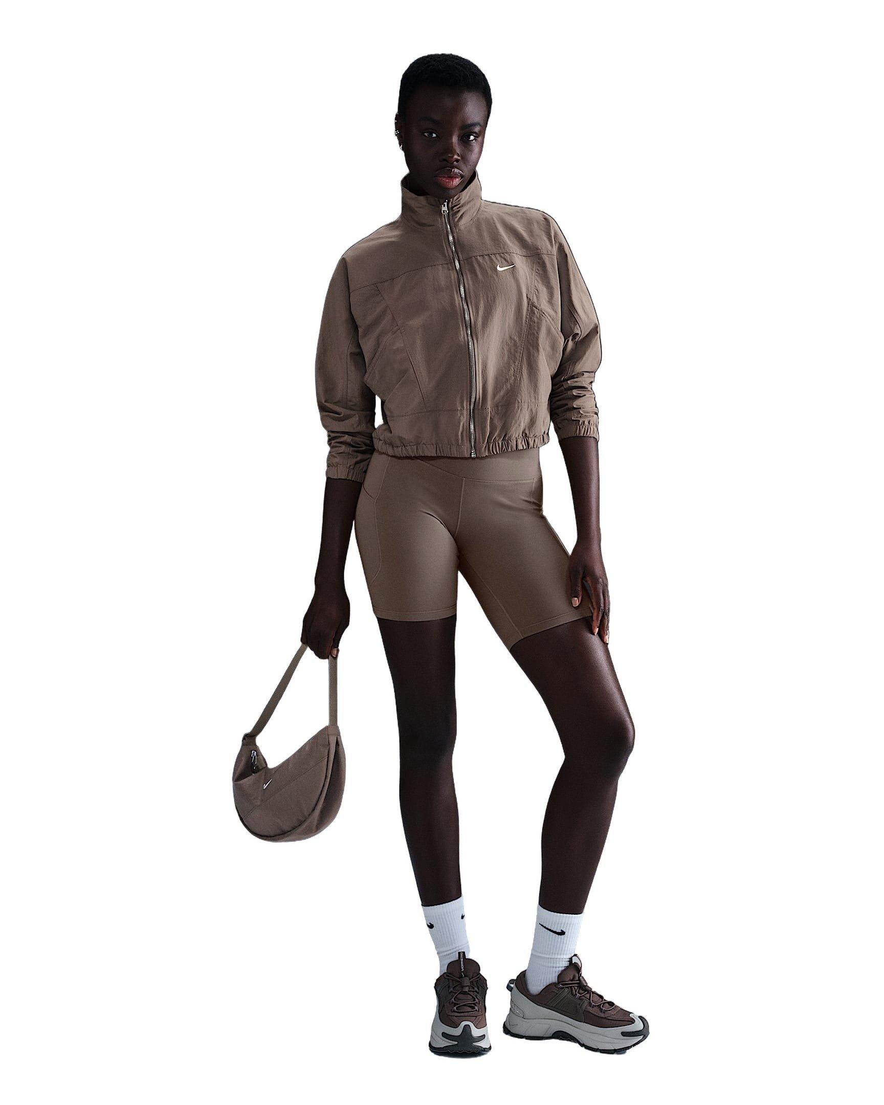 Nike Women's Sportswear Everything Wovens Oversized Repel UV Protection Jacket - brown - BROWN Thumbnail View 1