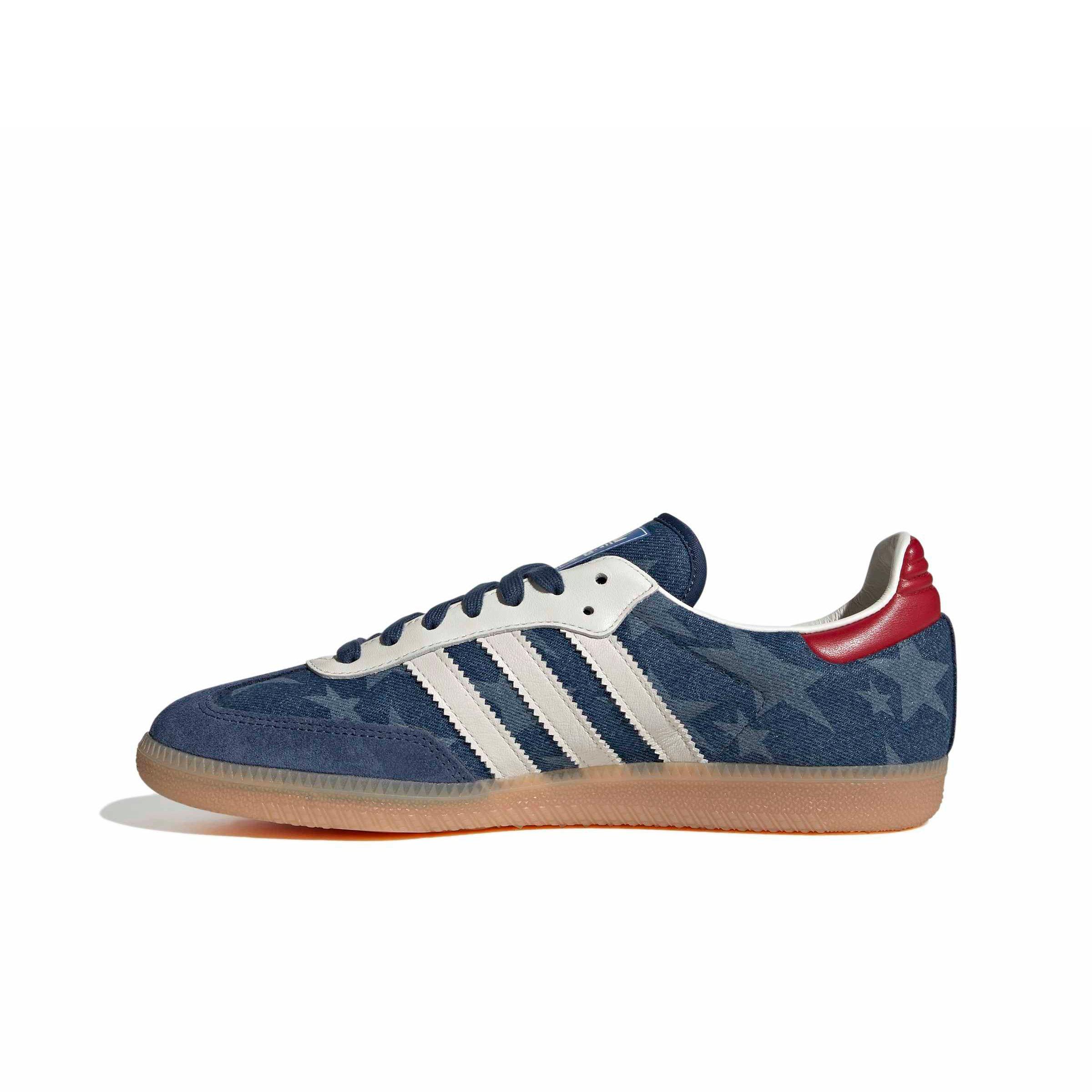 adidas Originals Samba OG "Core White/Night Marine" Men's Shoe - WHITE/MARINE Thumbnail View 2