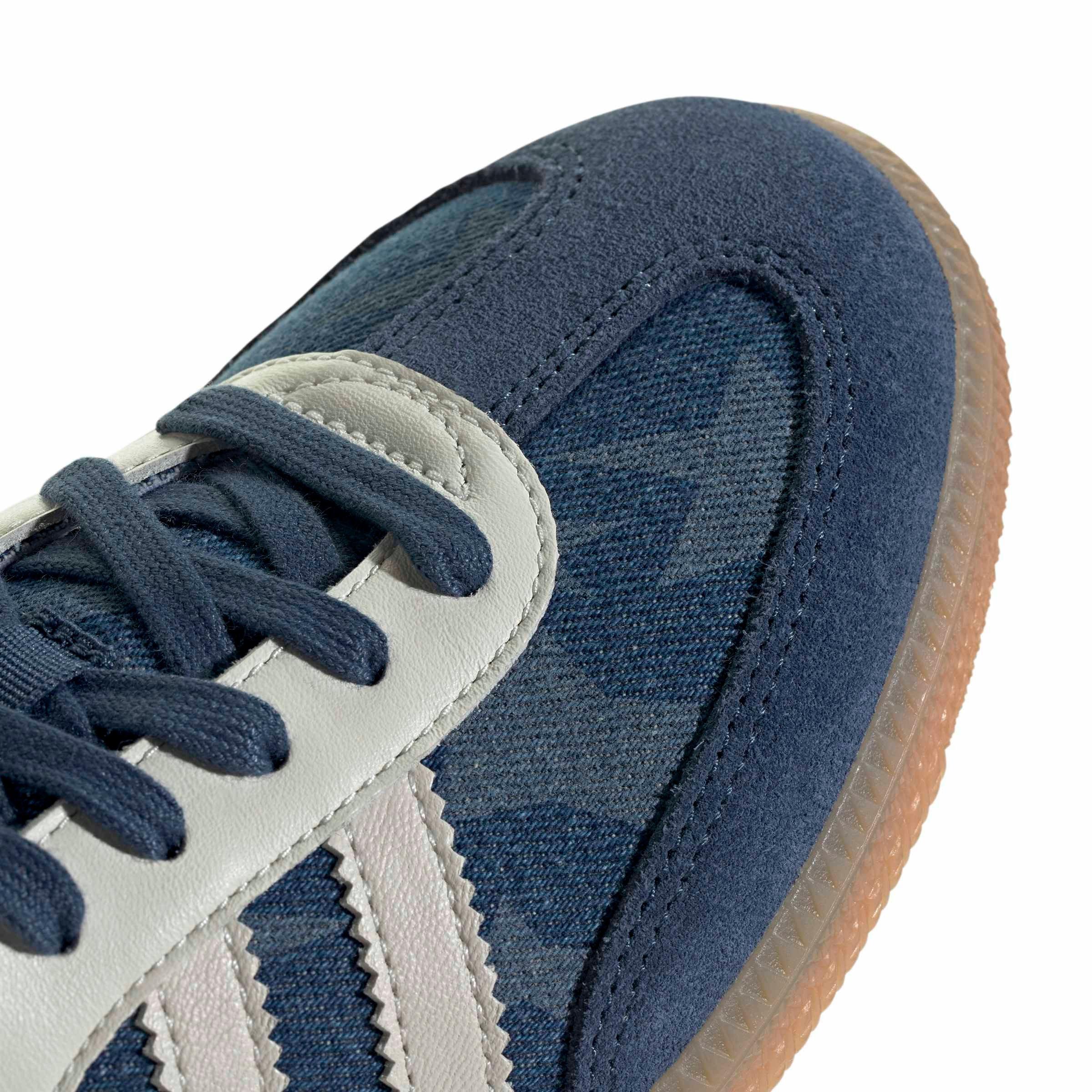 adidas Originals Samba OG "Core White/Night Marine" Men's Shoe - WHITE/MARINE Thumbnail View 7