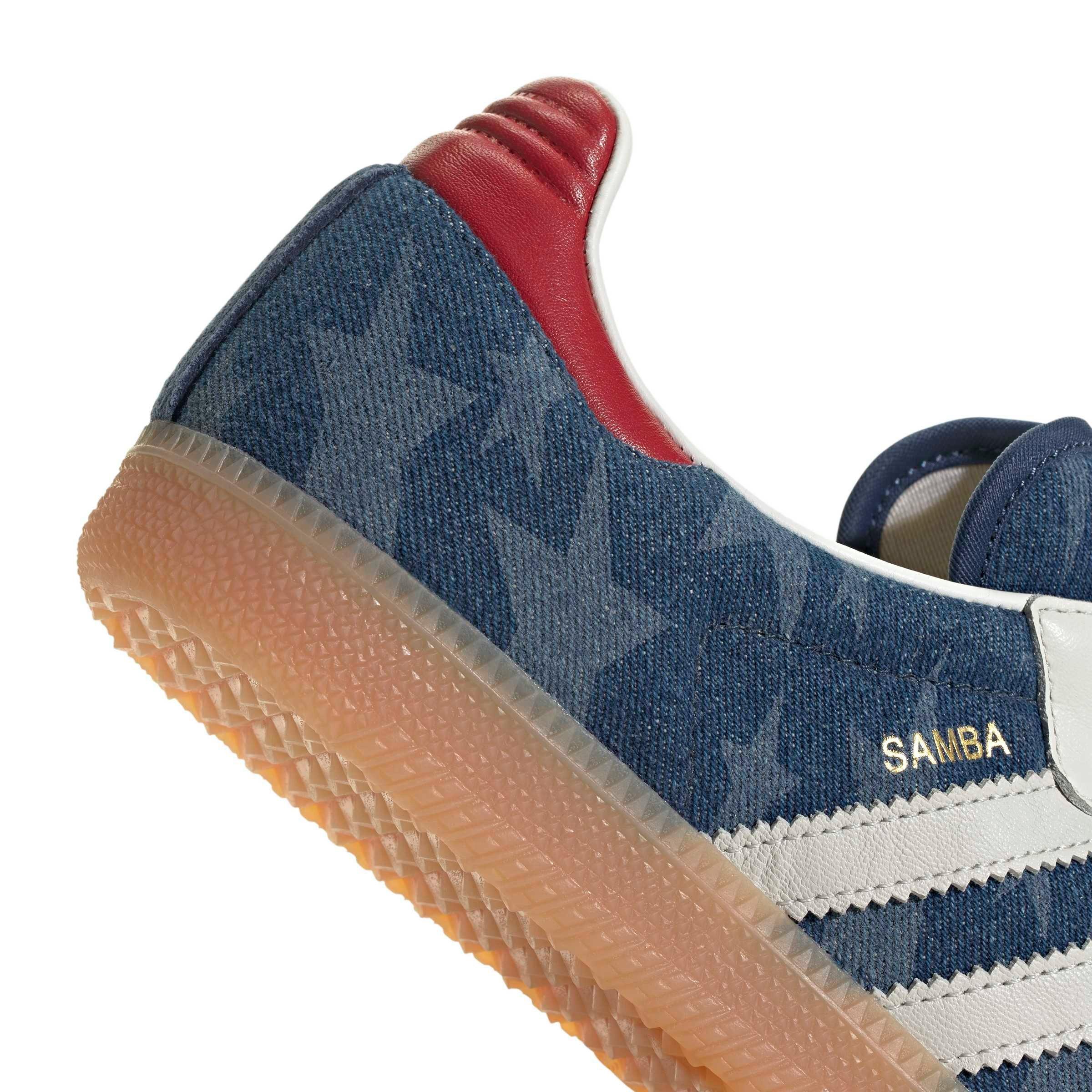 adidas Originals Samba OG "Core White/Night Marine" Men's Shoe - WHITE/MARINE Thumbnail View 8