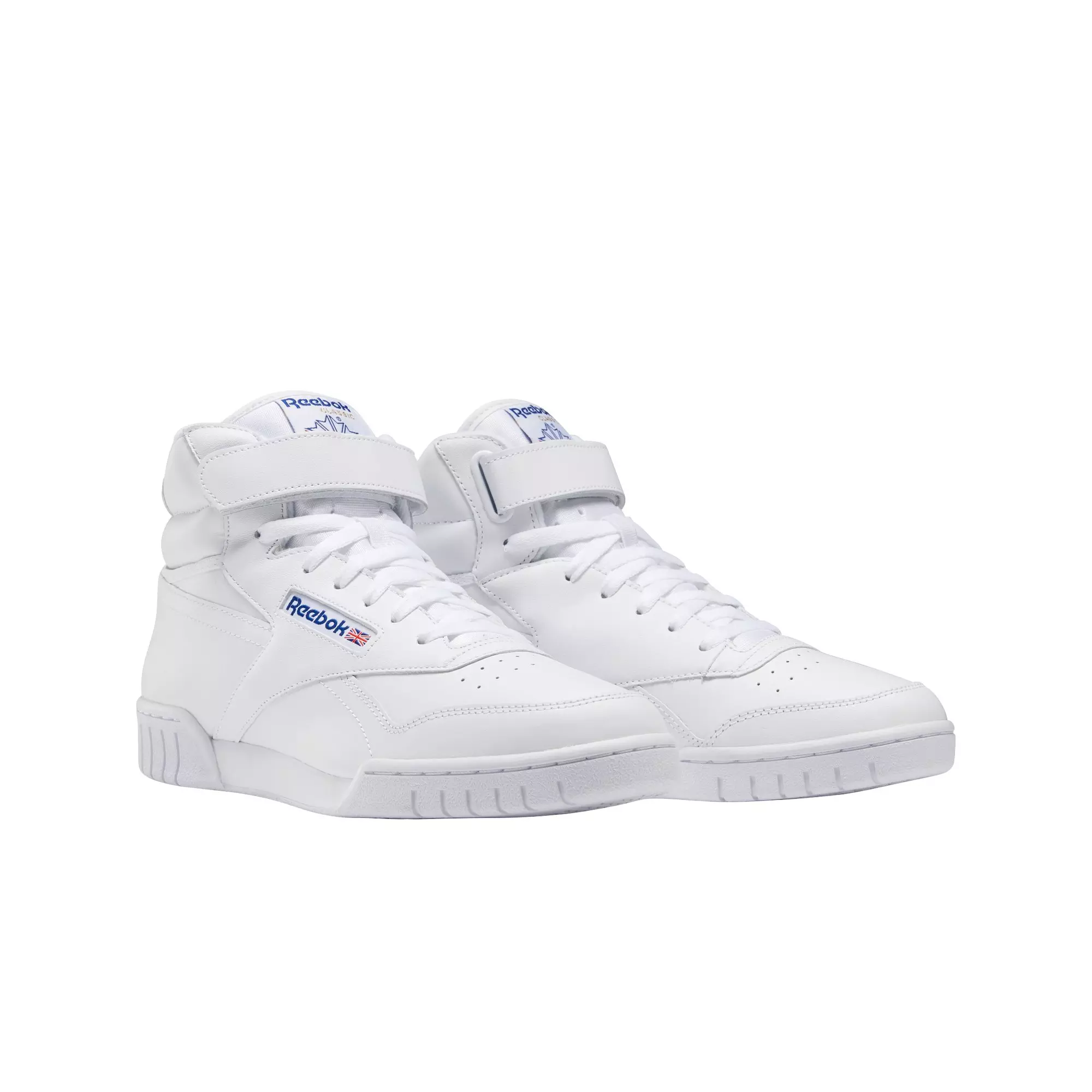 Reebok Ex-O-Fit Hi "White" Grade School Boys' Shoes - WHITE