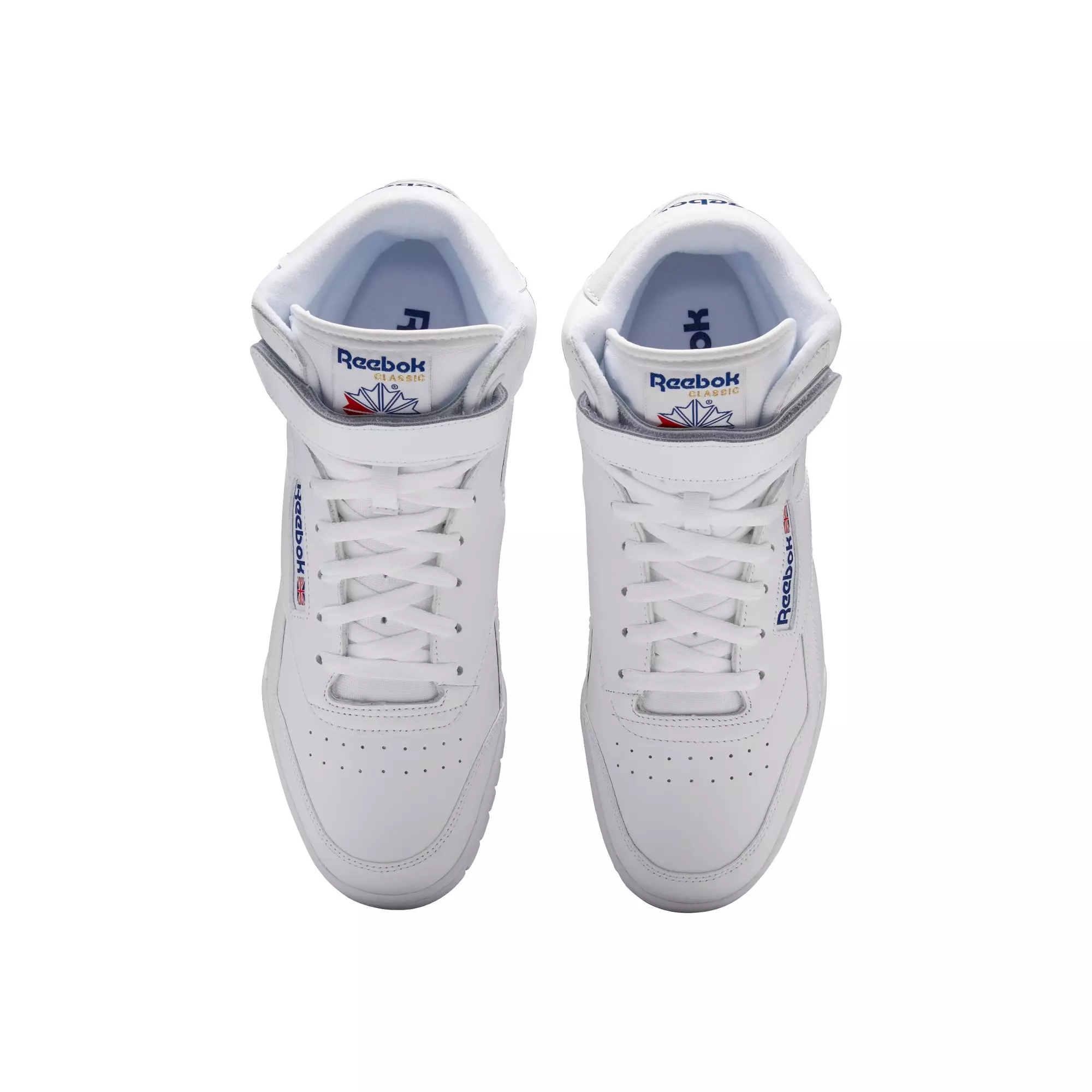 Reebok Ex-O-Fit Hi "White" Grade School Boys' Shoes - WHITE