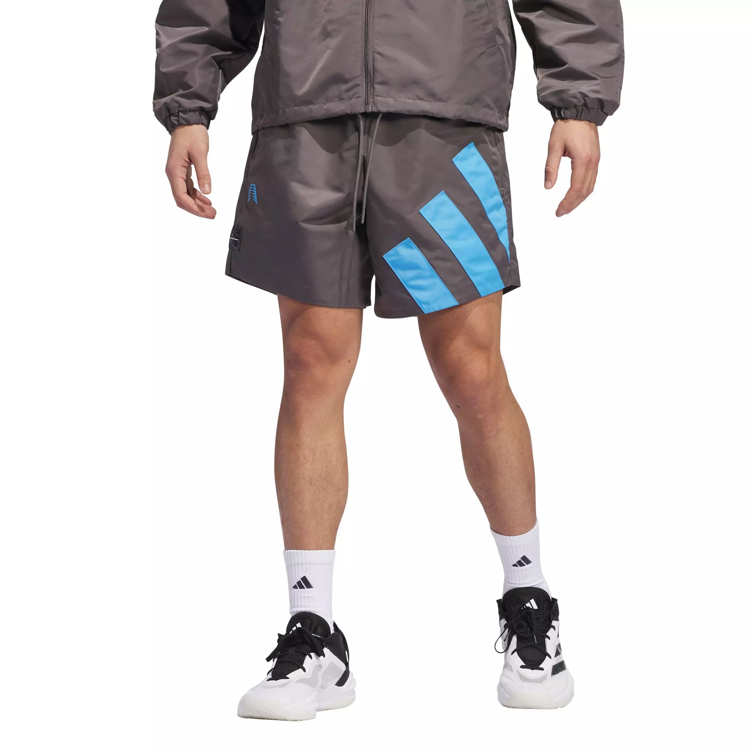 adidas Originals Men's Anthony Edwards Foundation Shorts - Grey - GREY