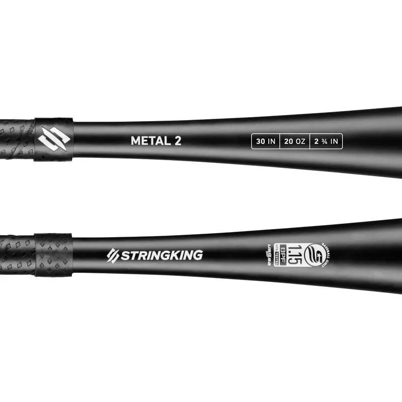 StringKing Metal 2 USSSA Baseball Bat (-8) - BLACK/WHITE
