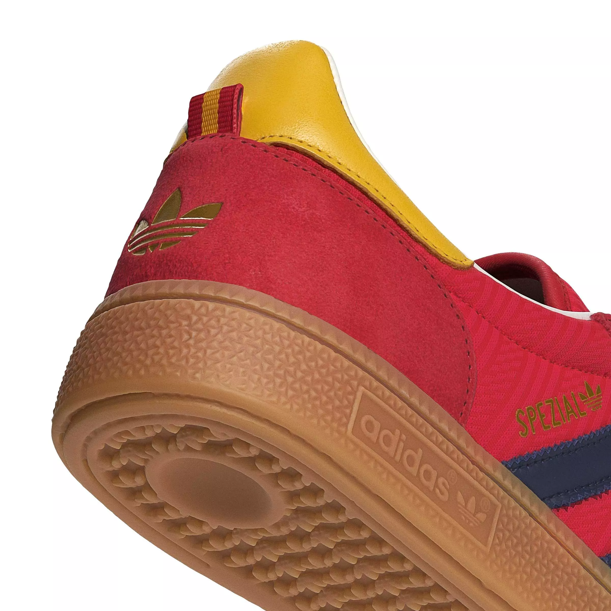 adidas Originals Handball Spezial "Collegiate Red/Night Indigo/Bold Gold" Men's Shoe - RED/INDIGO/GOLD