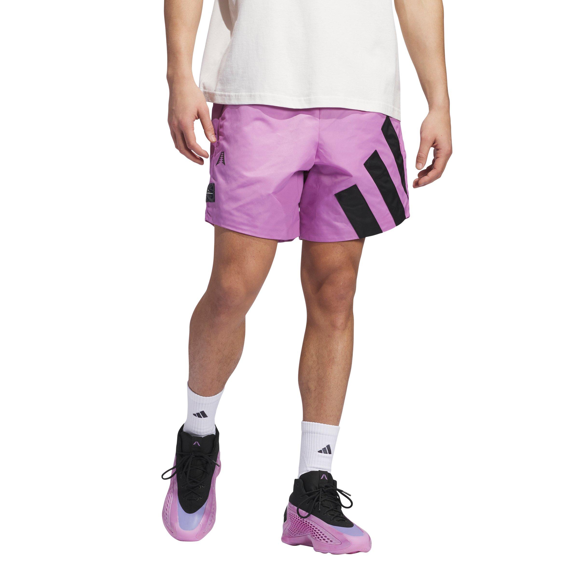 adidas Originals Men's Anthony Edwards Foundation Shorts - Purple - PURPLE Thumbnail View 1