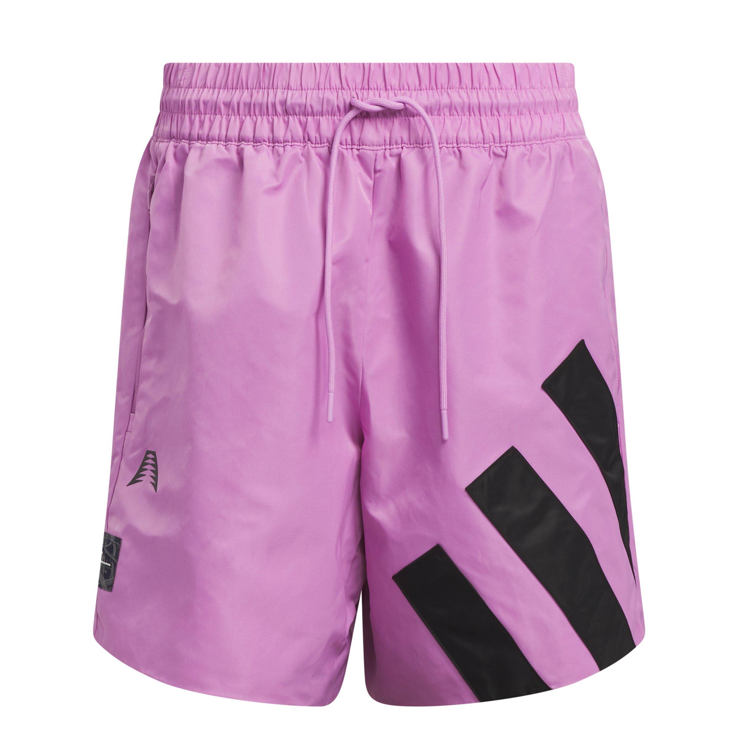 adidas Originals Men's Anthony Edwards Foundation Shorts - Purple - PURPLE Thumbnail View 5