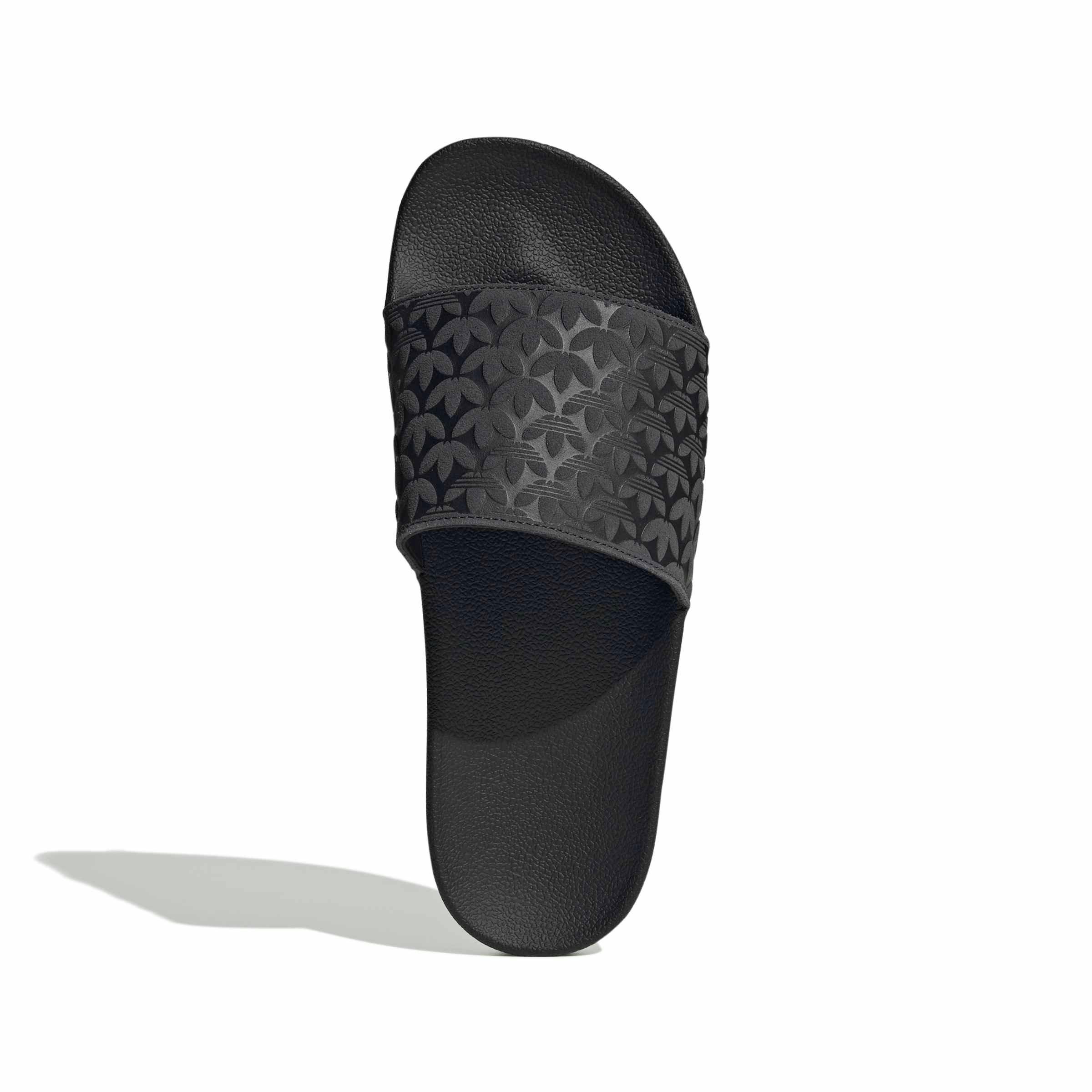 adidas Originals Adilette "Core Black/Core Black/Grey Six" Men's Slide - BLACK/BLACK/GREY Thumbnail View 5
