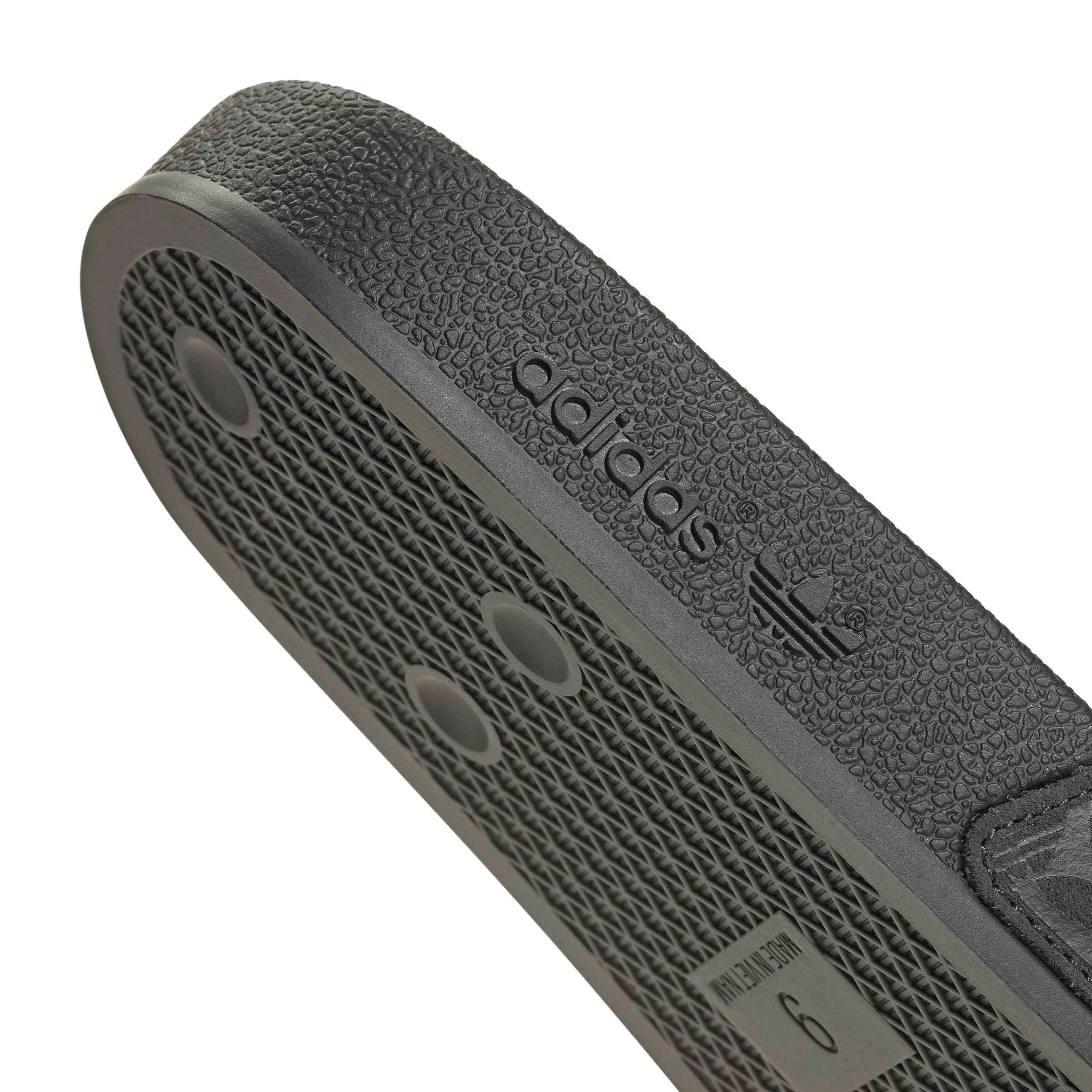 adidas Originals Adilette "Core Black/Core Black/Grey Six" Men's Slide - BLACK/BLACK/GREY Thumbnail View 7