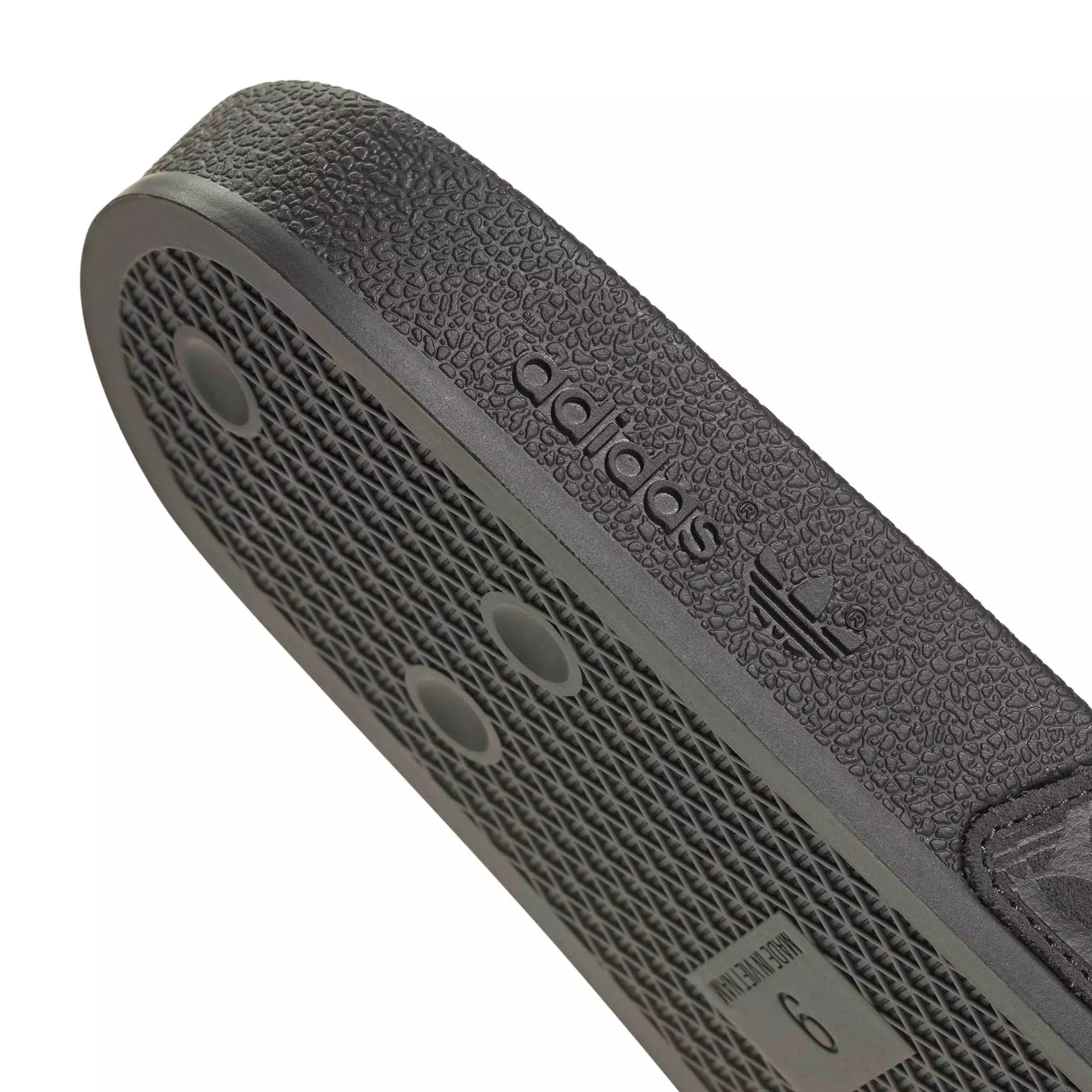 adidas Originals Adilette "Core Black/Core Black/Grey Six" Men's Slide - BLACK/BLACK/GREY