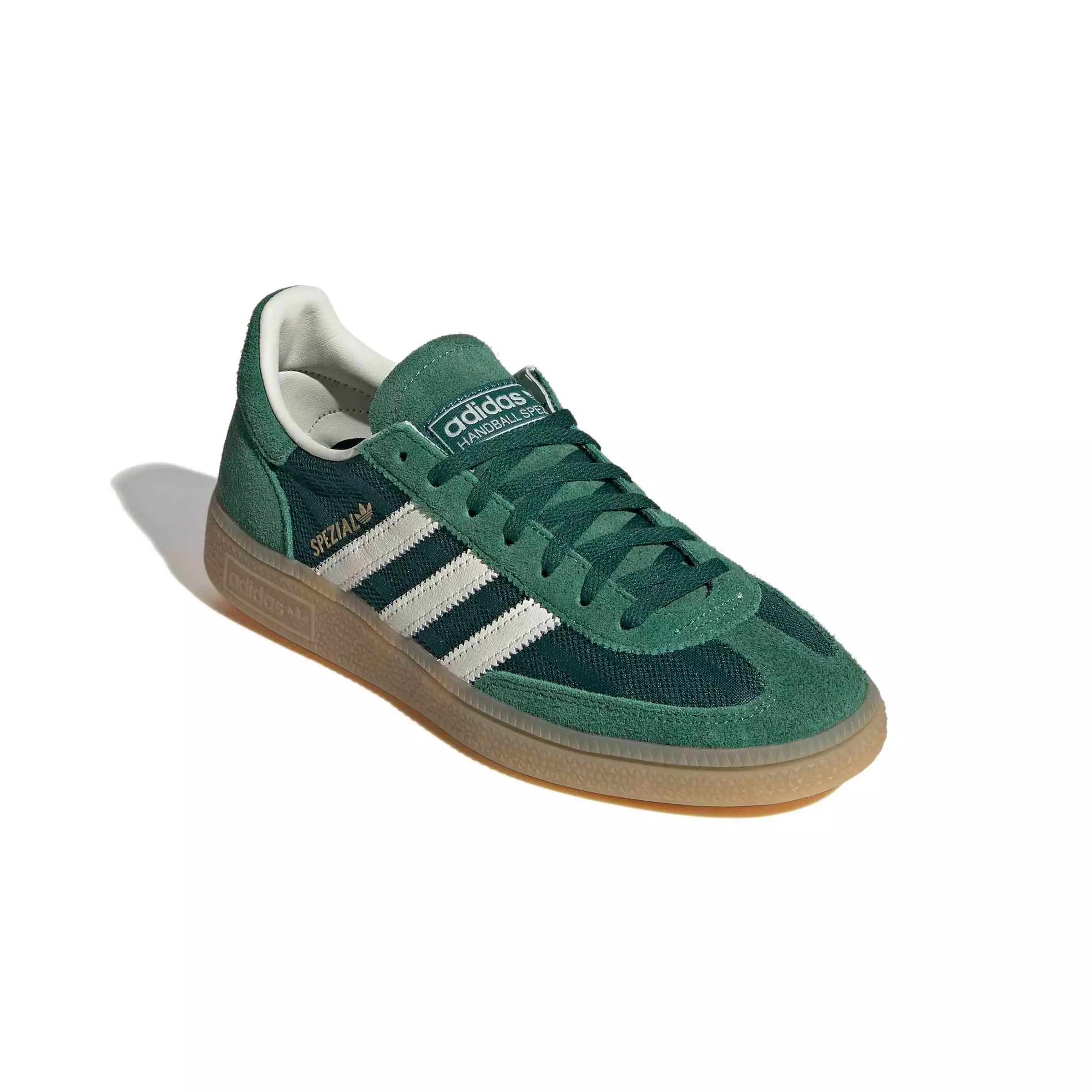 adidas Originals Handball Spezial "Collegiate Green/Off White/Blanch Green" Women's Shoe - GREEN/OFF WHITE/GREEN