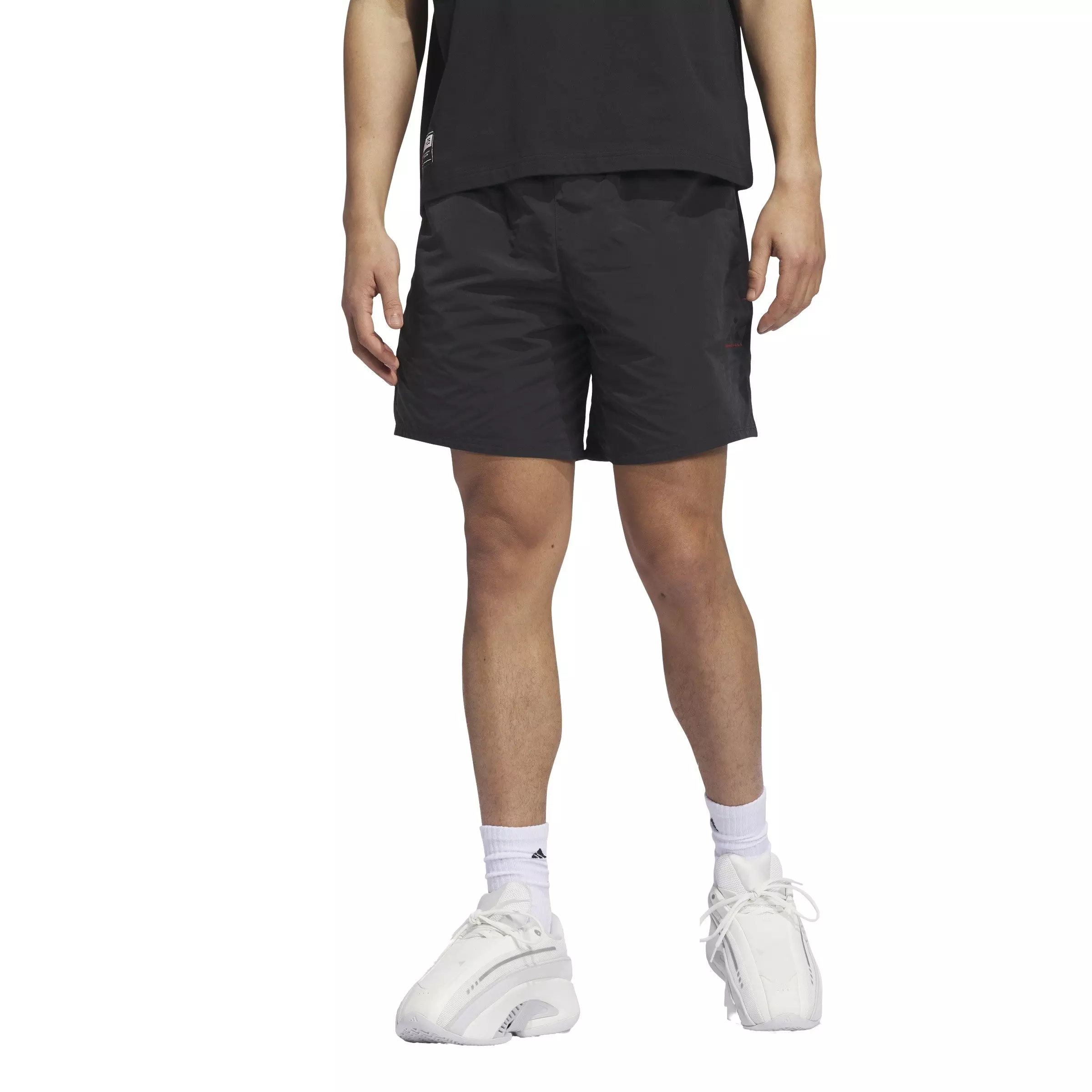 adidas Men's Basketball Woven Shorts - Black - BLACK