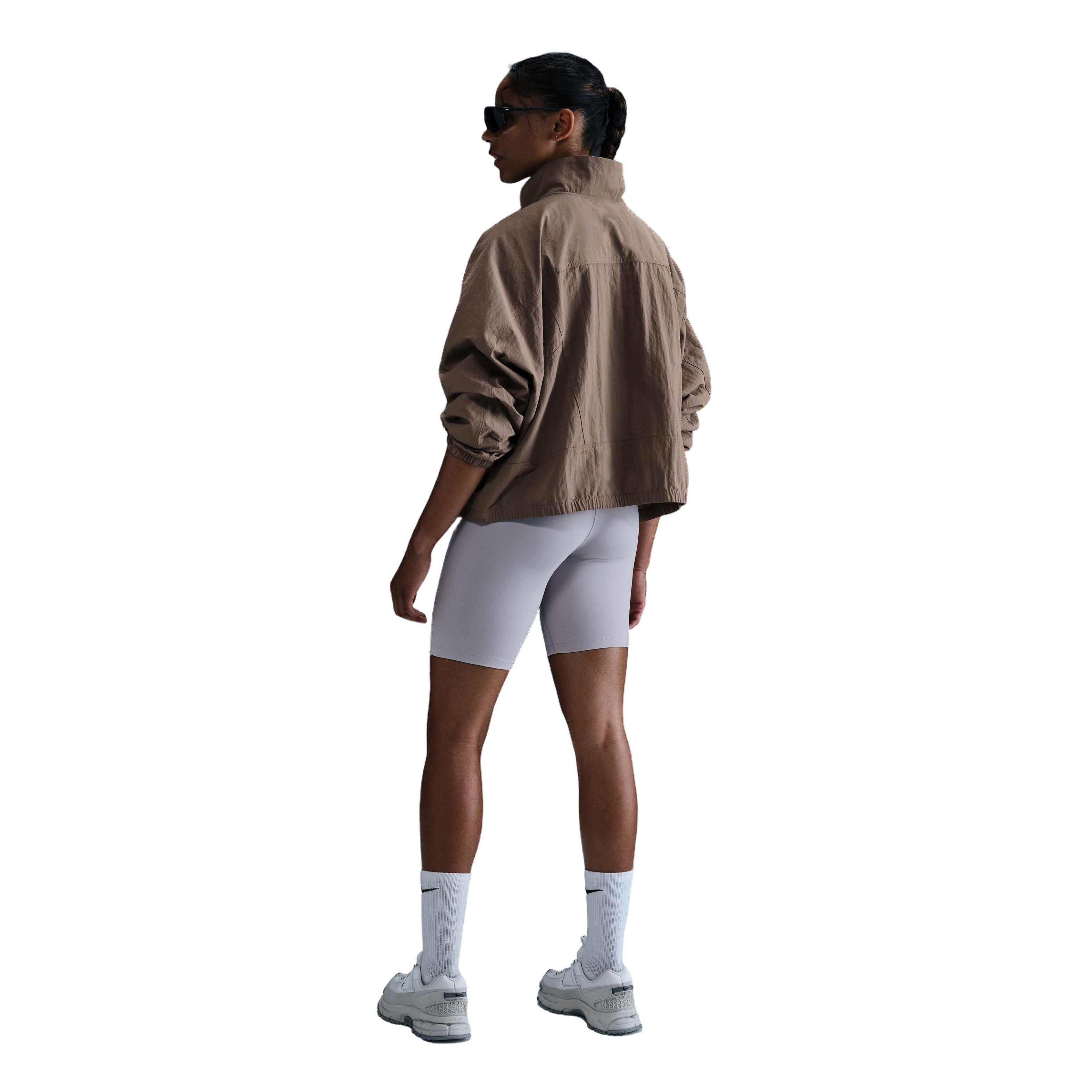 Nike Women's Sportswear Everything Wovens Repel Oversized UV Protection Jacket - Brown - BROWN Thumbnail View 5