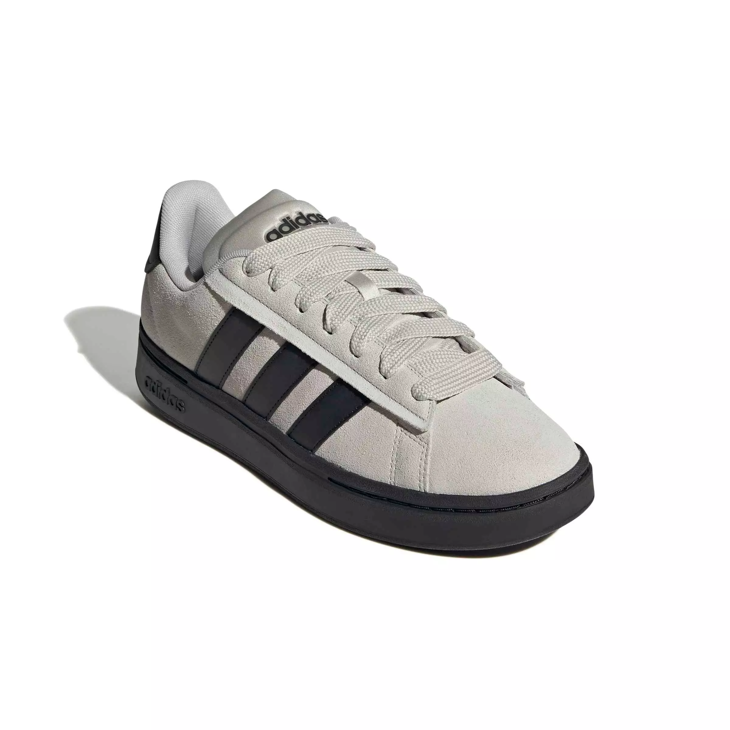 adidas Grand Court Alpha "Grey One/Core Black/Core Black" Men's Shoe - GREY/BLACK/BLACK