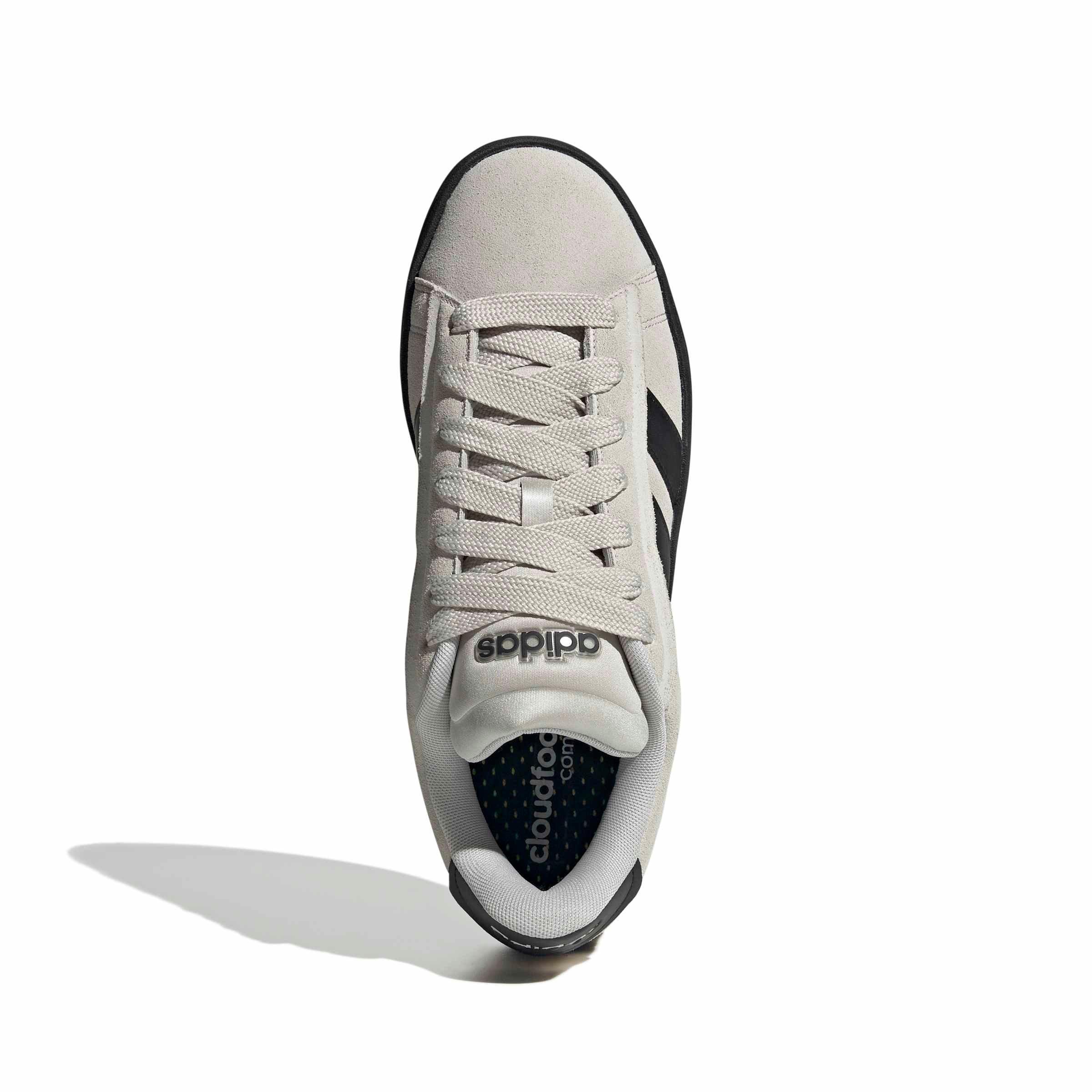 adidas Grand Court Alpha "Grey One/Core Black/Core Black" Men's Shoe - GREY/BLACK/BLACK Thumbnail View 5