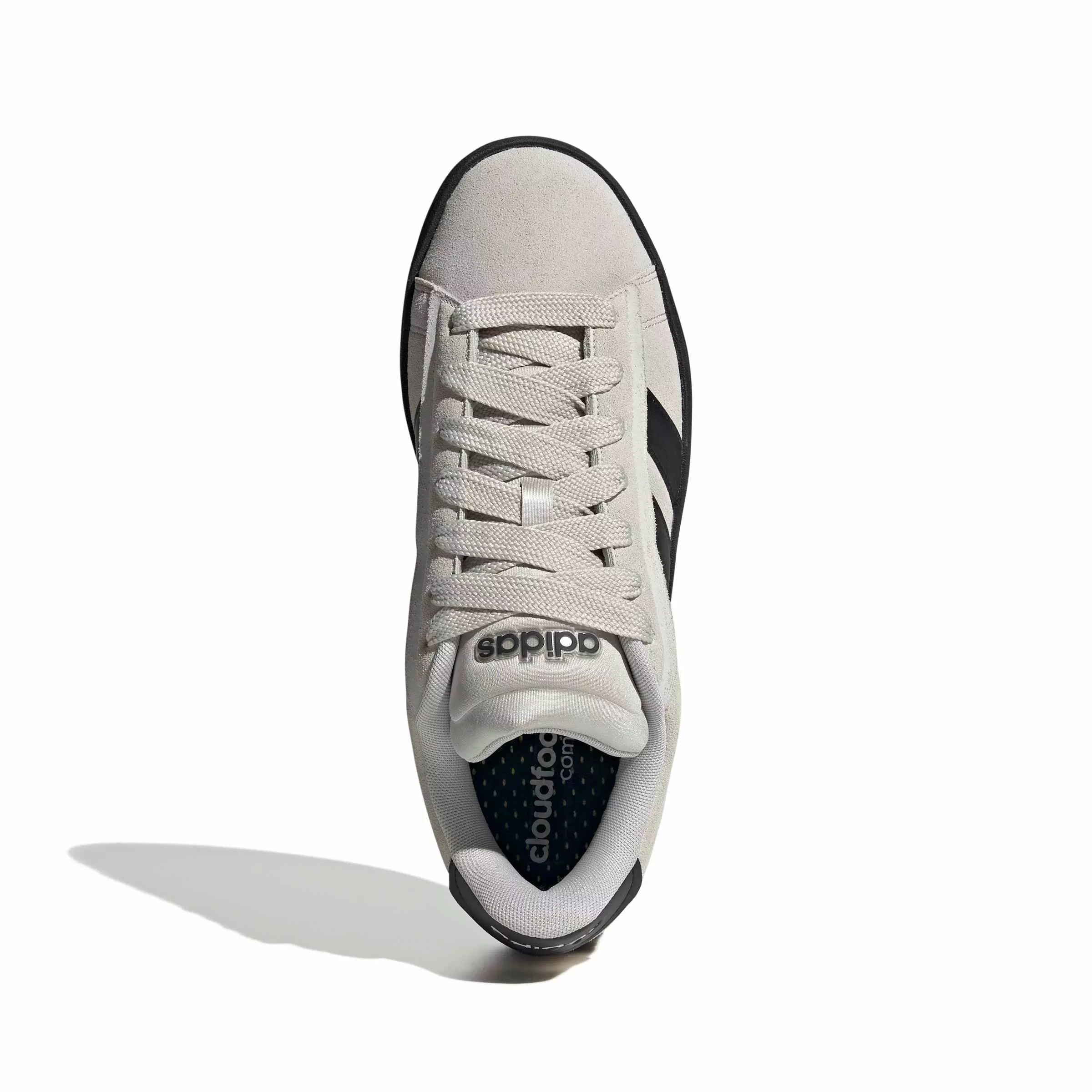 adidas Grand Court Alpha "Grey One/Core Black/Core Black" Men's Shoe - GREY/BLACK/BLACK