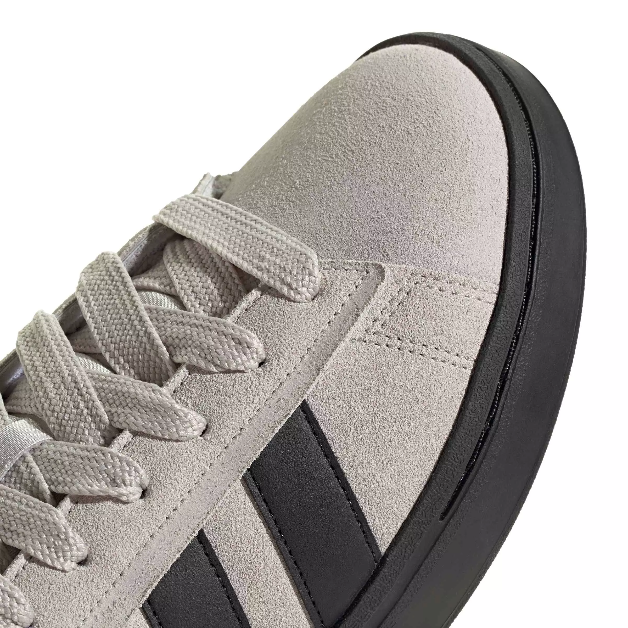 adidas Grand Court Alpha "Grey One/Core Black/Core Black" Men's Shoe - GREY/BLACK/BLACK