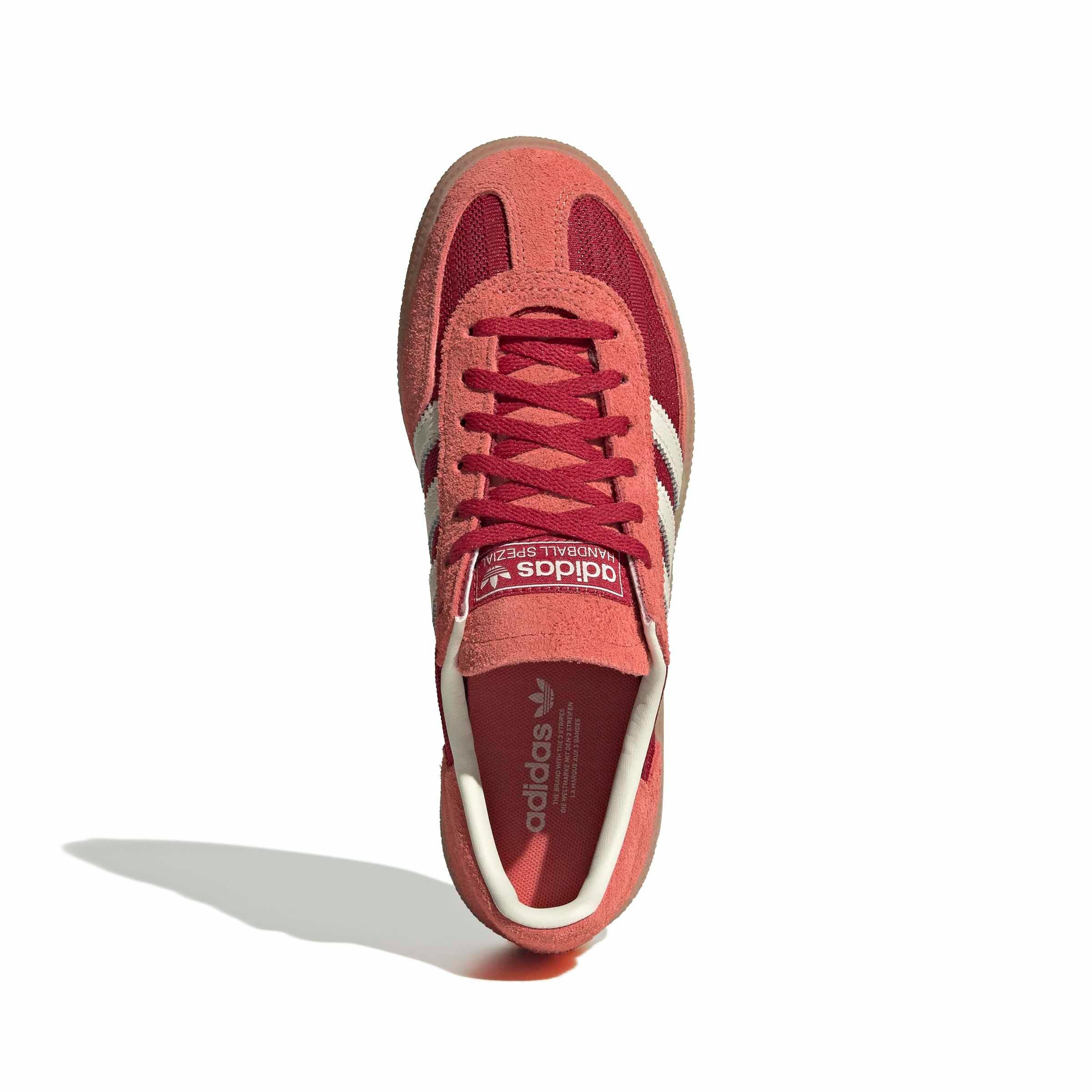 adidas Originals Handball Spezial "Team Victory Red/Off White/Preloved Scarlet" Women's Shoe - RED/OFF WHITE/SCARLET