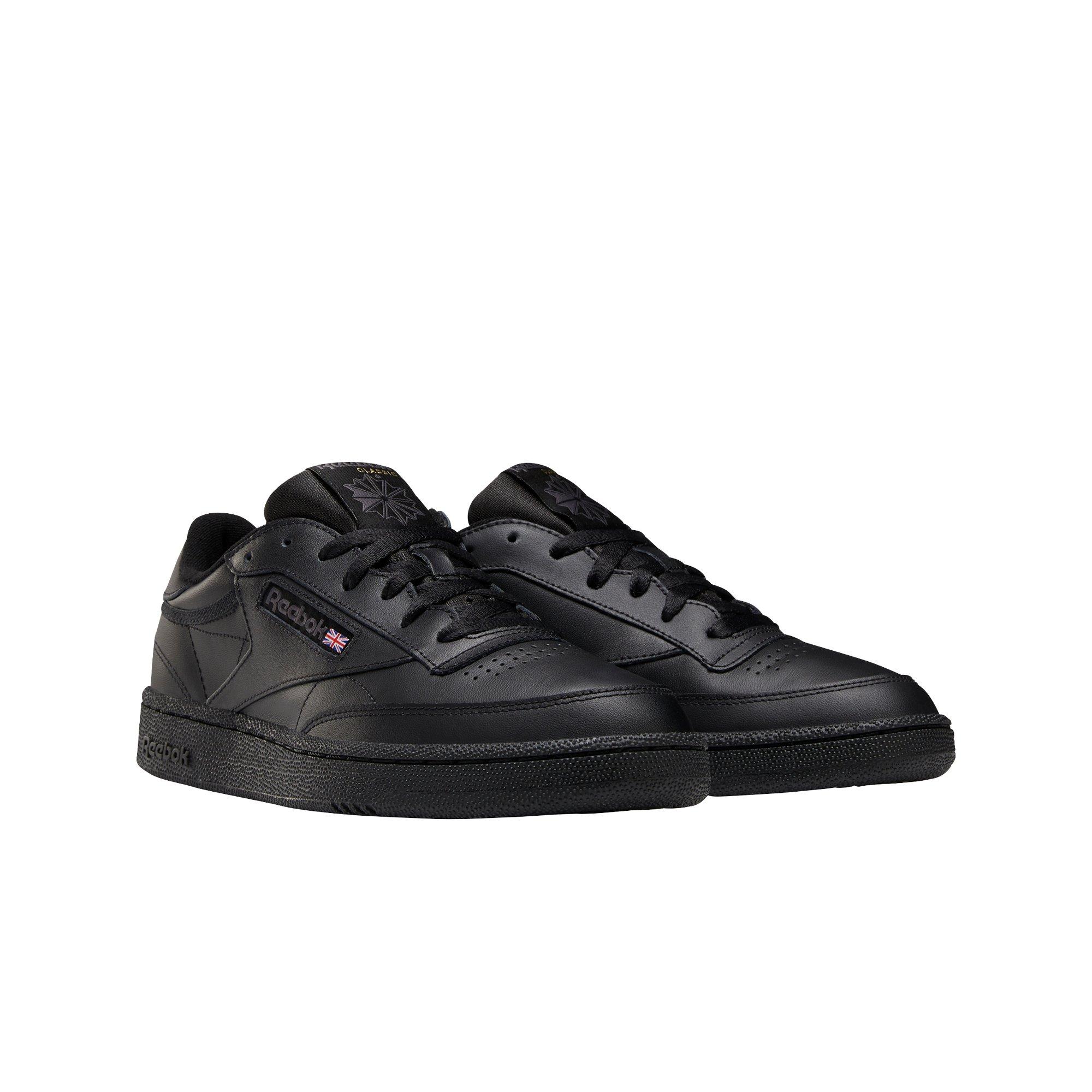 Reebok Club C 85 "Black/Charcoal" Grade School Boys' Shoe - BLACK/GREY Thumbnail View 6