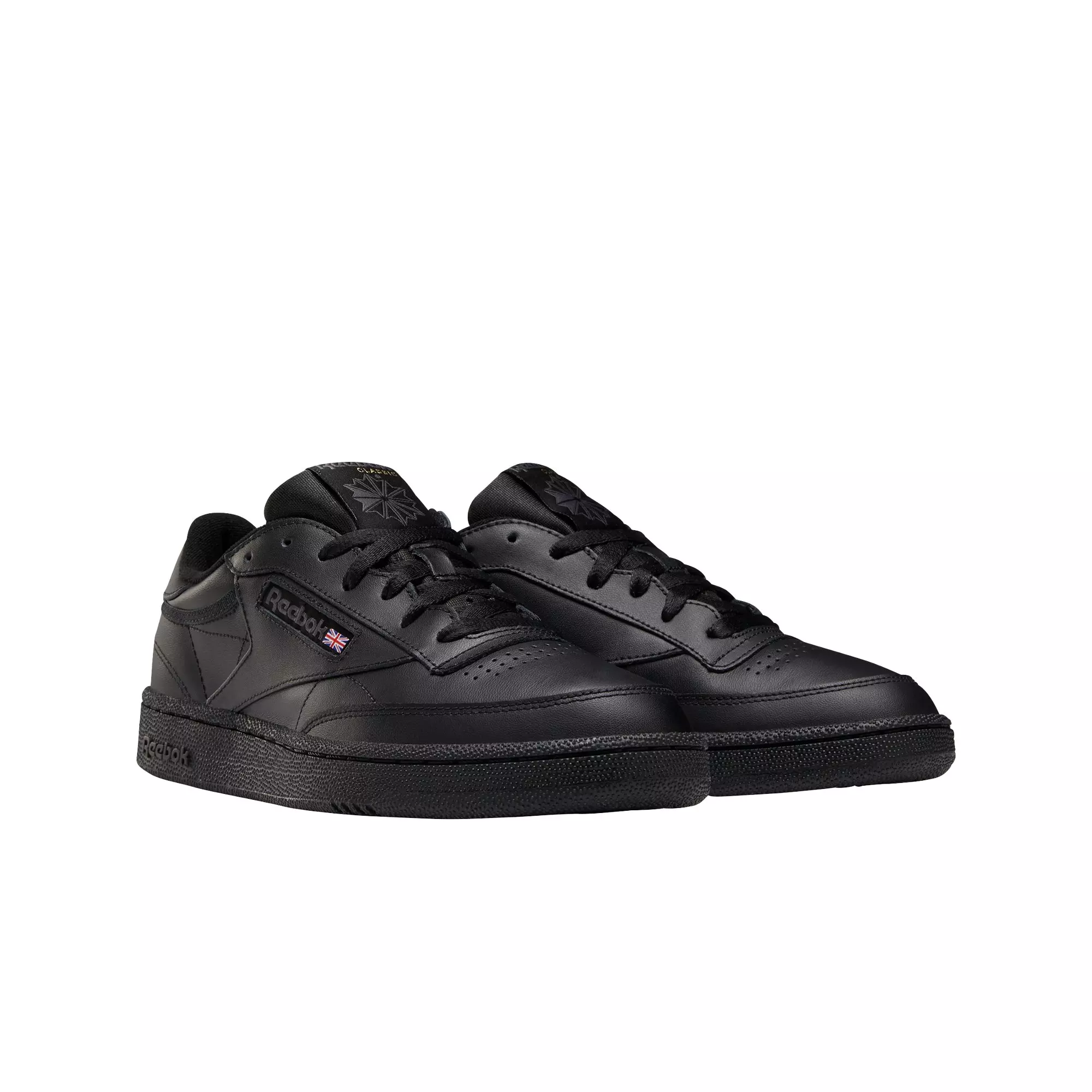 Reebok Club C 85 "Black/Charcoal" Grade School Boys' Shoe - BLACK/GREY
