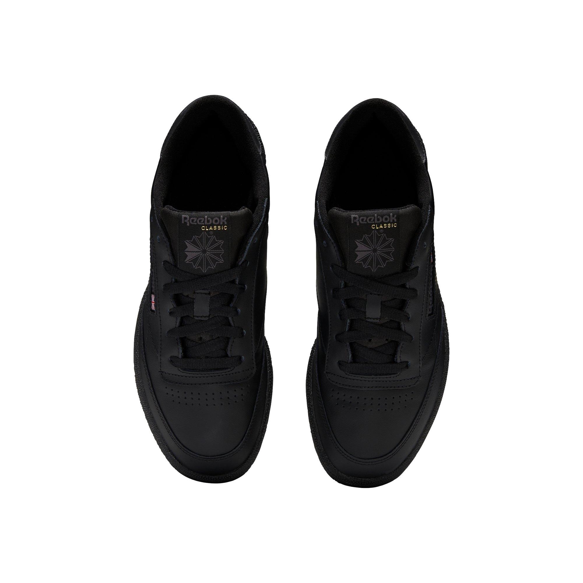 Reebok Club C 85 "Black/Charcoal" Grade School Boys' Shoe - BLACK/GREY Thumbnail View 8