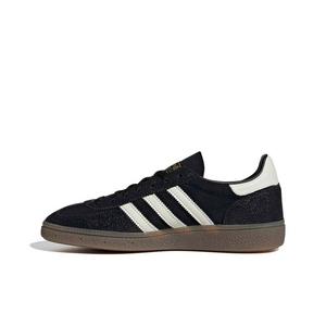 adidas Originals Handball Spezial "Core Black/Cloud White/Gold Metallic" Women's Shoe - BLACK/WHITE/GOLD