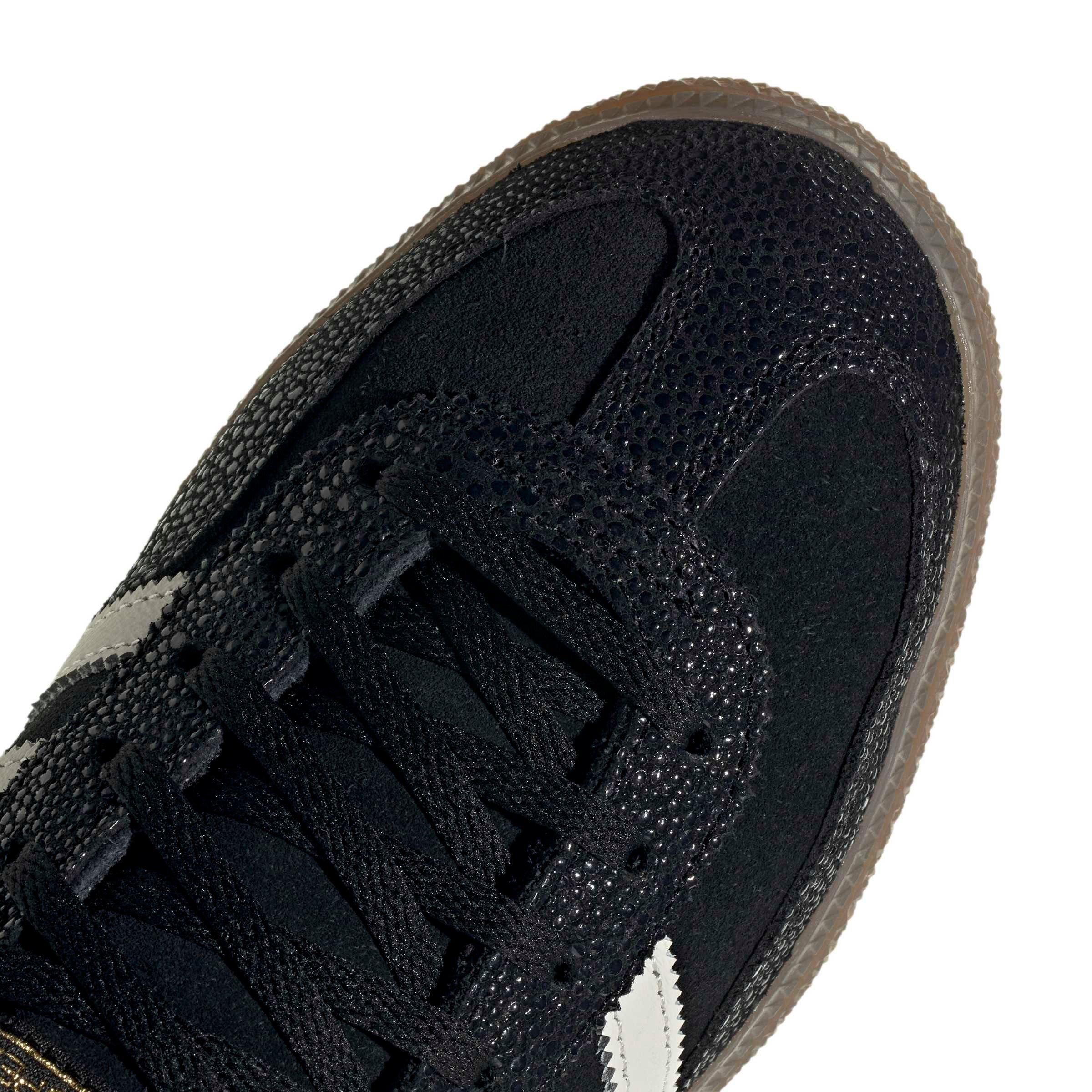 adidas Originals Handball Spezial "Core Black/Cloud White/Gold Metallic" Women's Shoe - BLACK/WHITE/GOLD