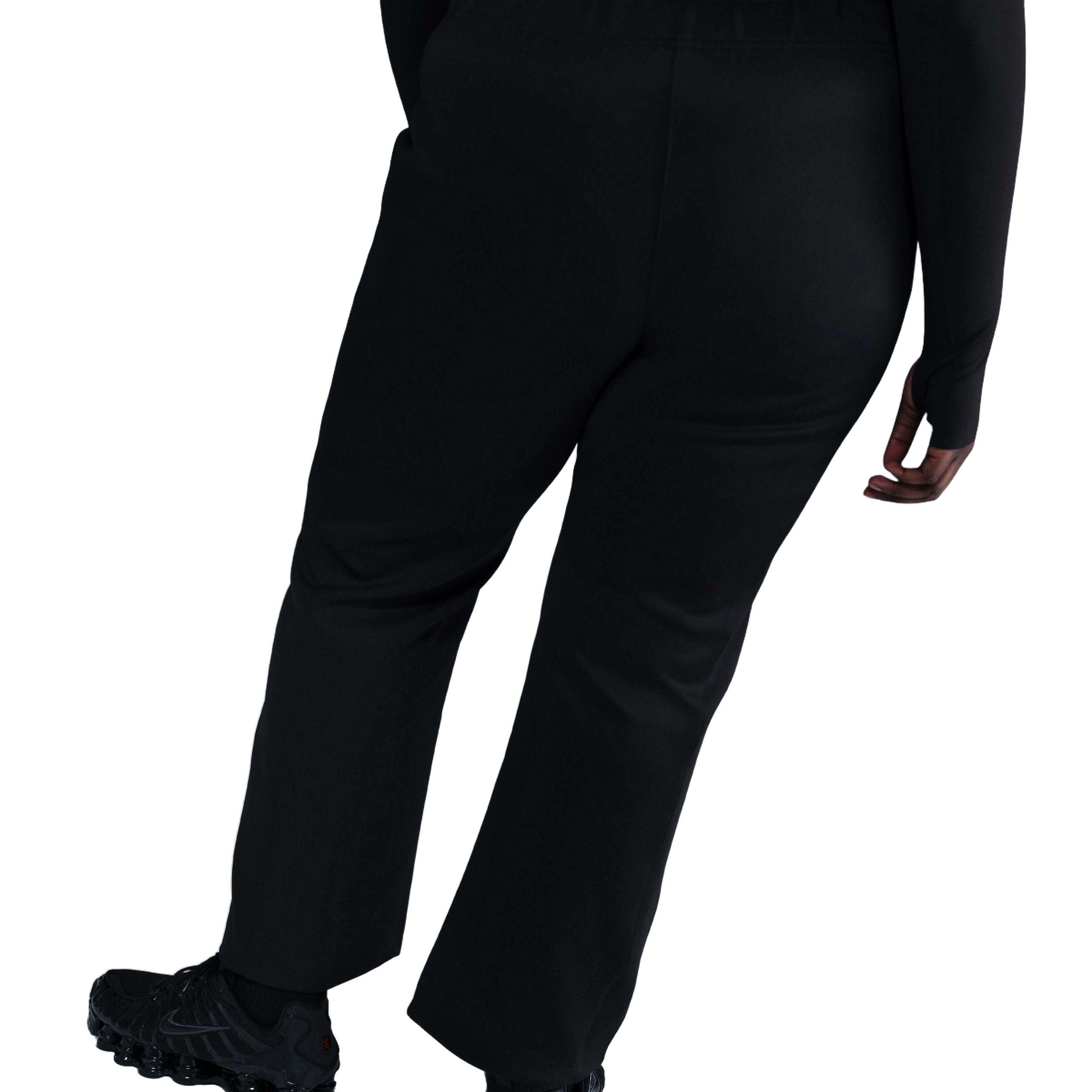 Nike Women's Sportswear Windrunner Mid-Rise Slim Knit Pants-Black - BLACK Thumbnail View 2