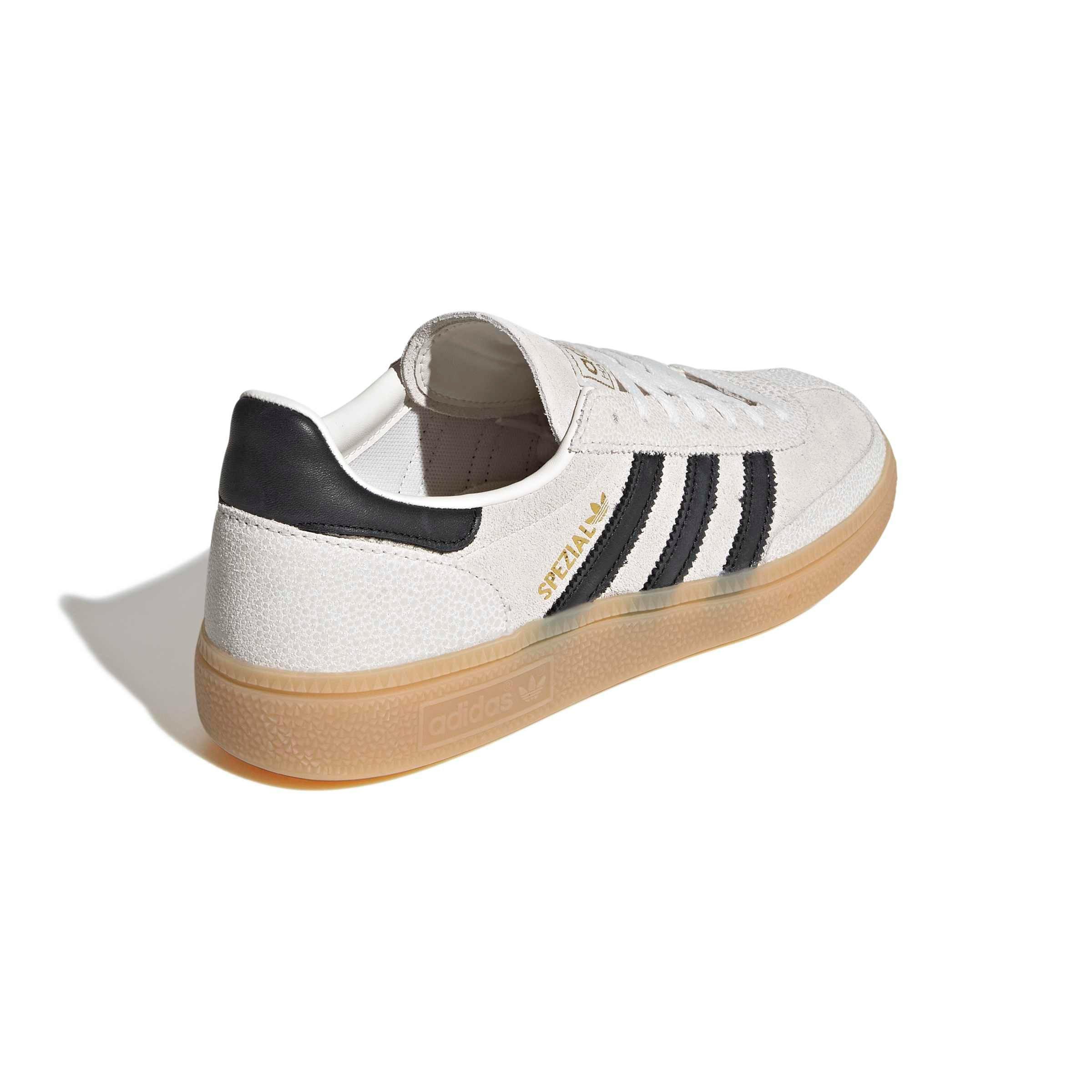 adidas Originals Handball Spezial "Cloud White/Core Black/Gold Metallic" Women's Shoe - WHITE/BLACK/GOLD