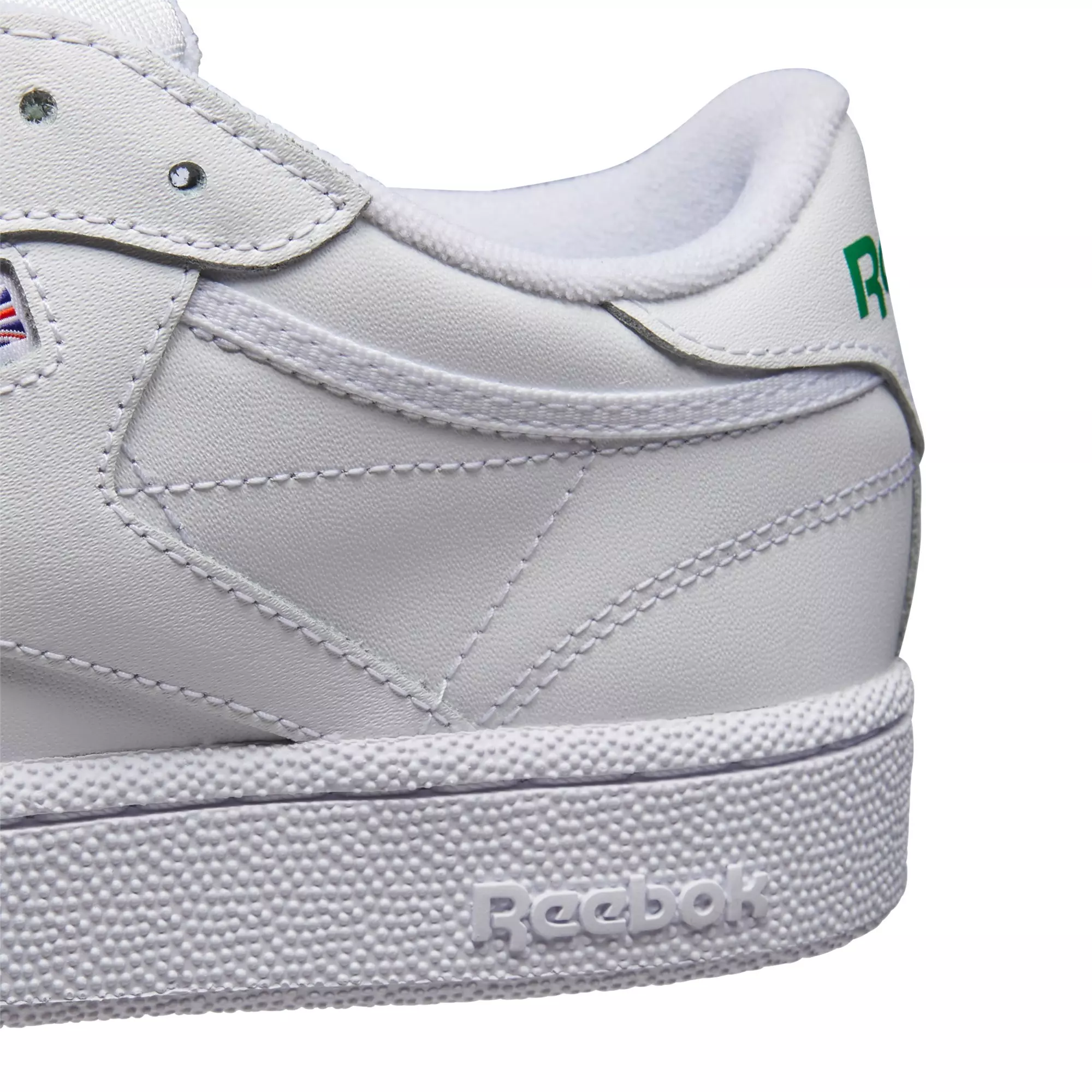 Reebok Club C 85 "White/Green" Grade School Boys' Shoe - WHITE/GREEN