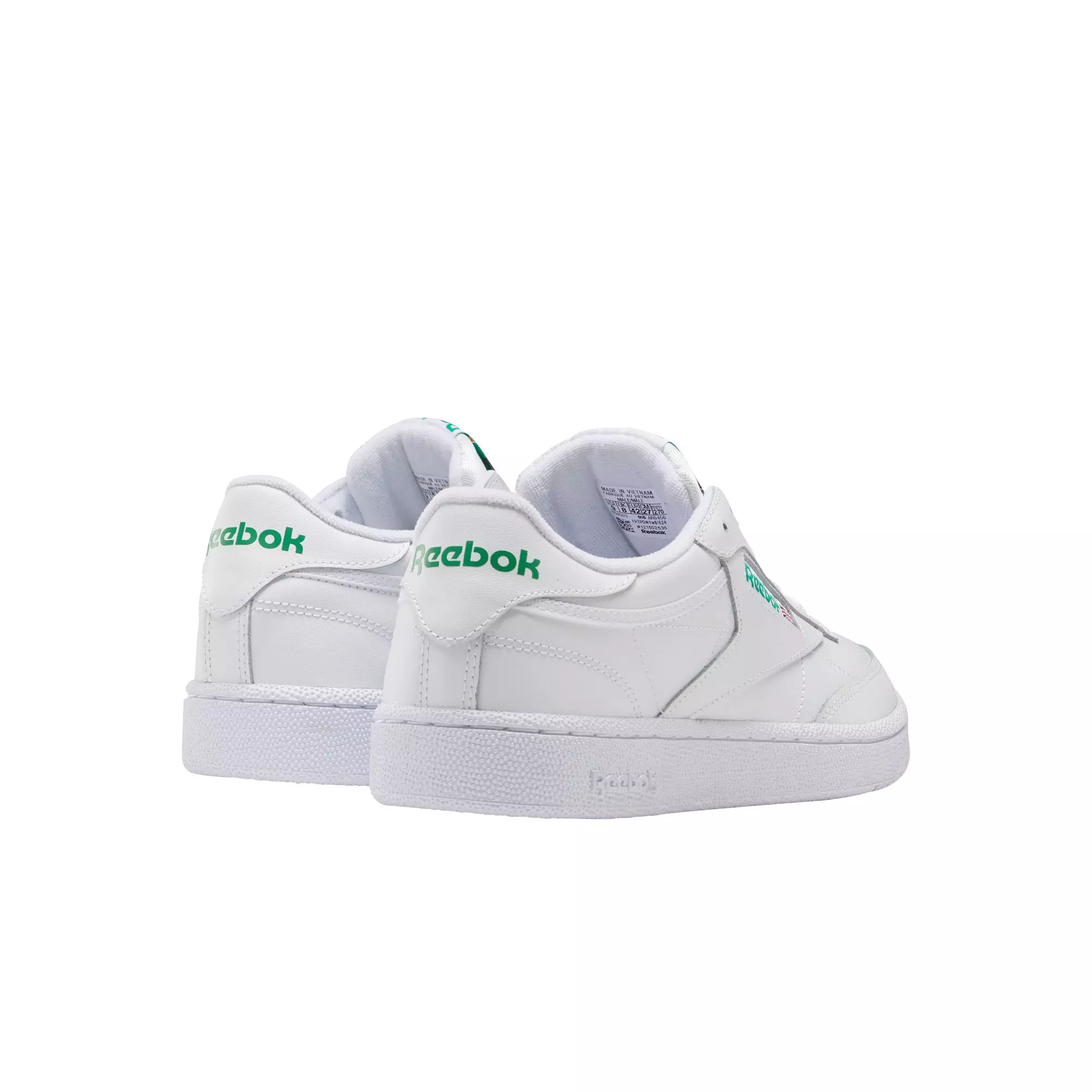 Reebok Club C 85 "White/Green" Grade School Boys' Shoe - WHITE/GREEN
