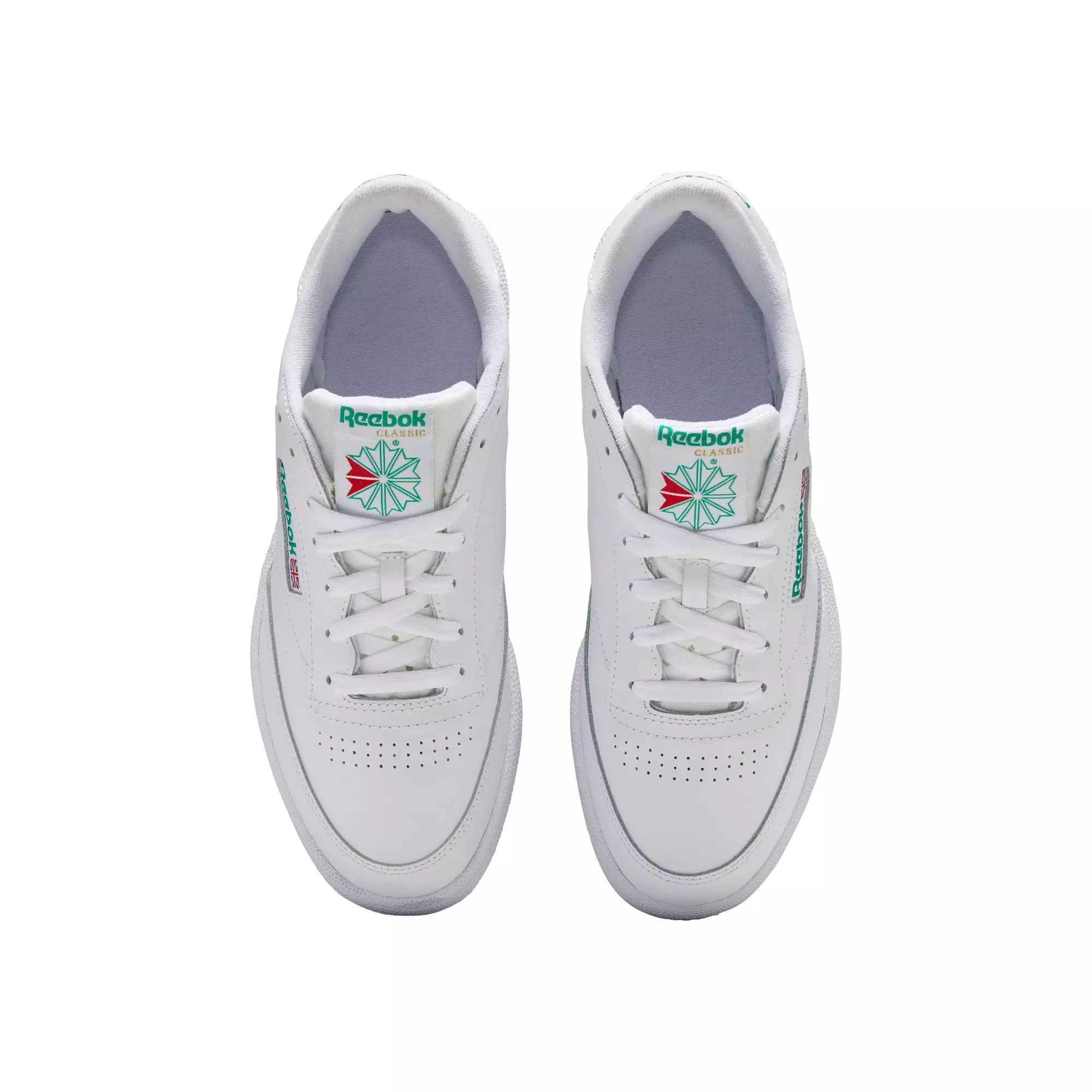Reebok Club C 85 "White/Green" Grade School Boys' Shoe - WHITE/GREEN