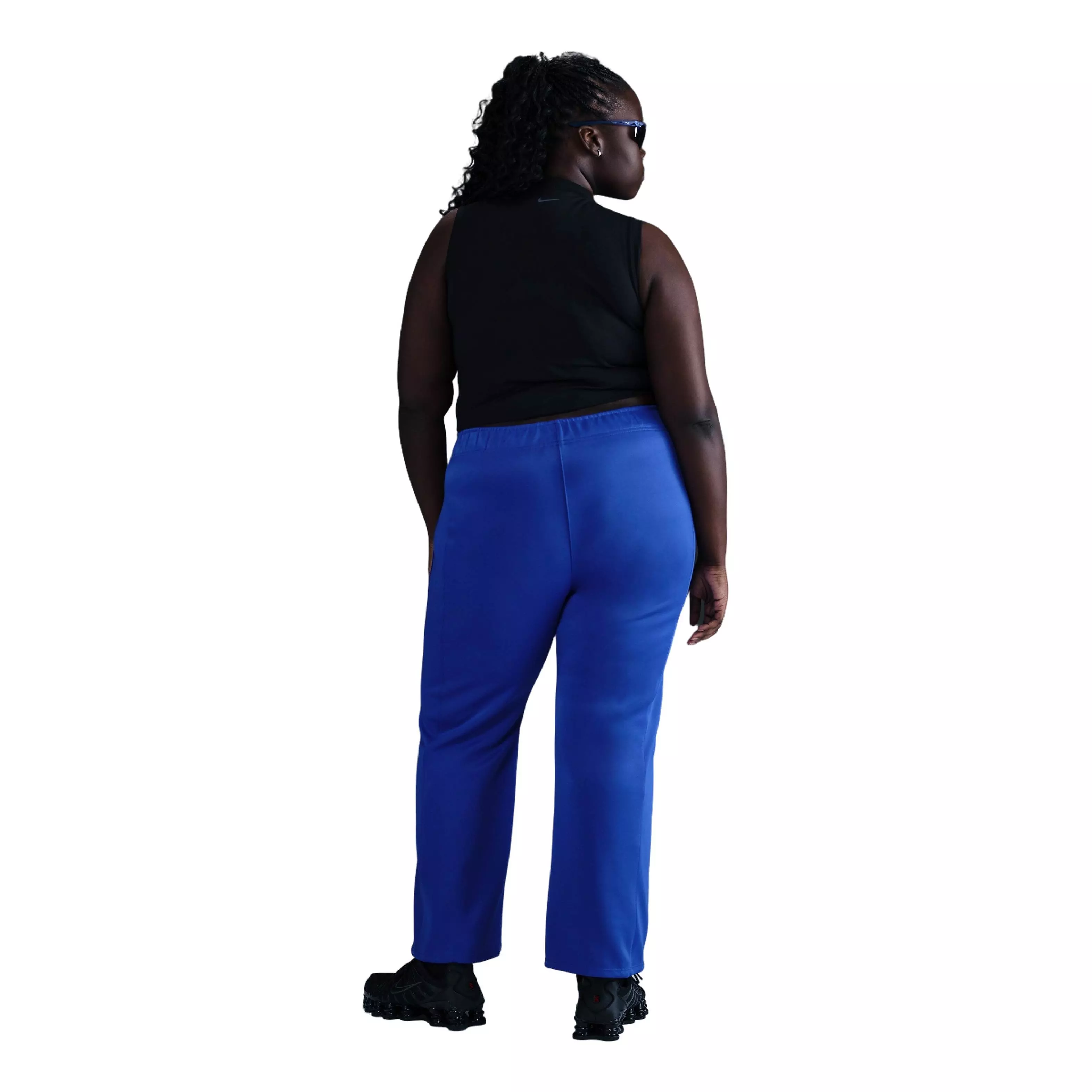 Nike Women's Sportswear Windrunner Slim Mid-Rise Knit Pants-Blue - BLUE