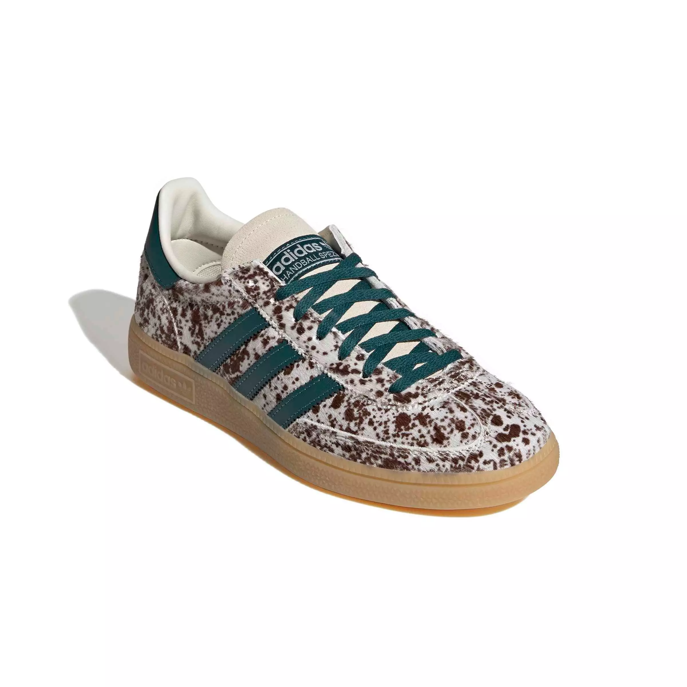 adidas Originals Handball Spezial "Off White/Rich Green/Dark Brown" Women's Shoe - OFF WHITE/GREEN/DK BROWN