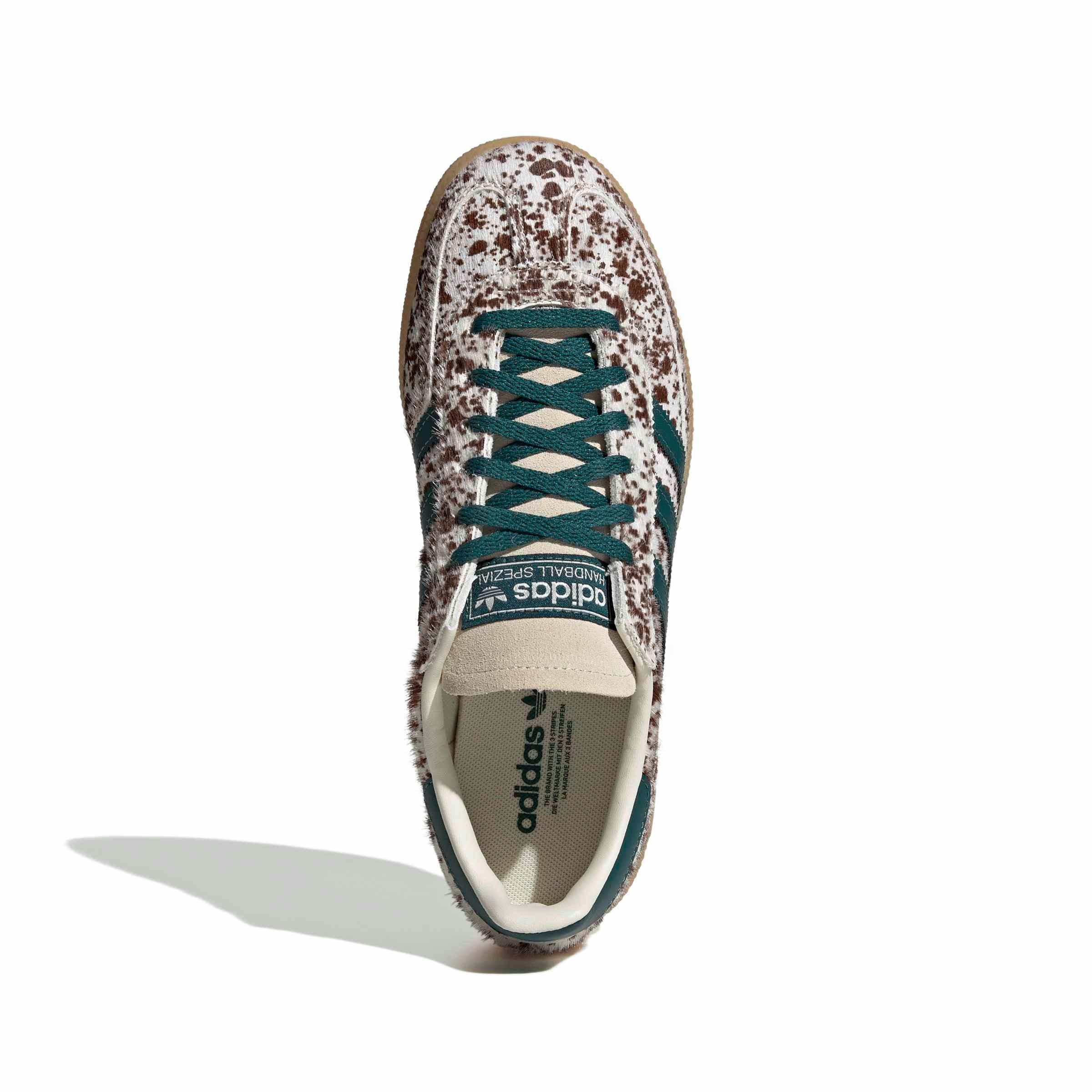 adidas Originals Handball Spezial "Off White/Rich Green/Dark Brown" Women's Shoe - OFF WHITE/GREEN/DK BROWN