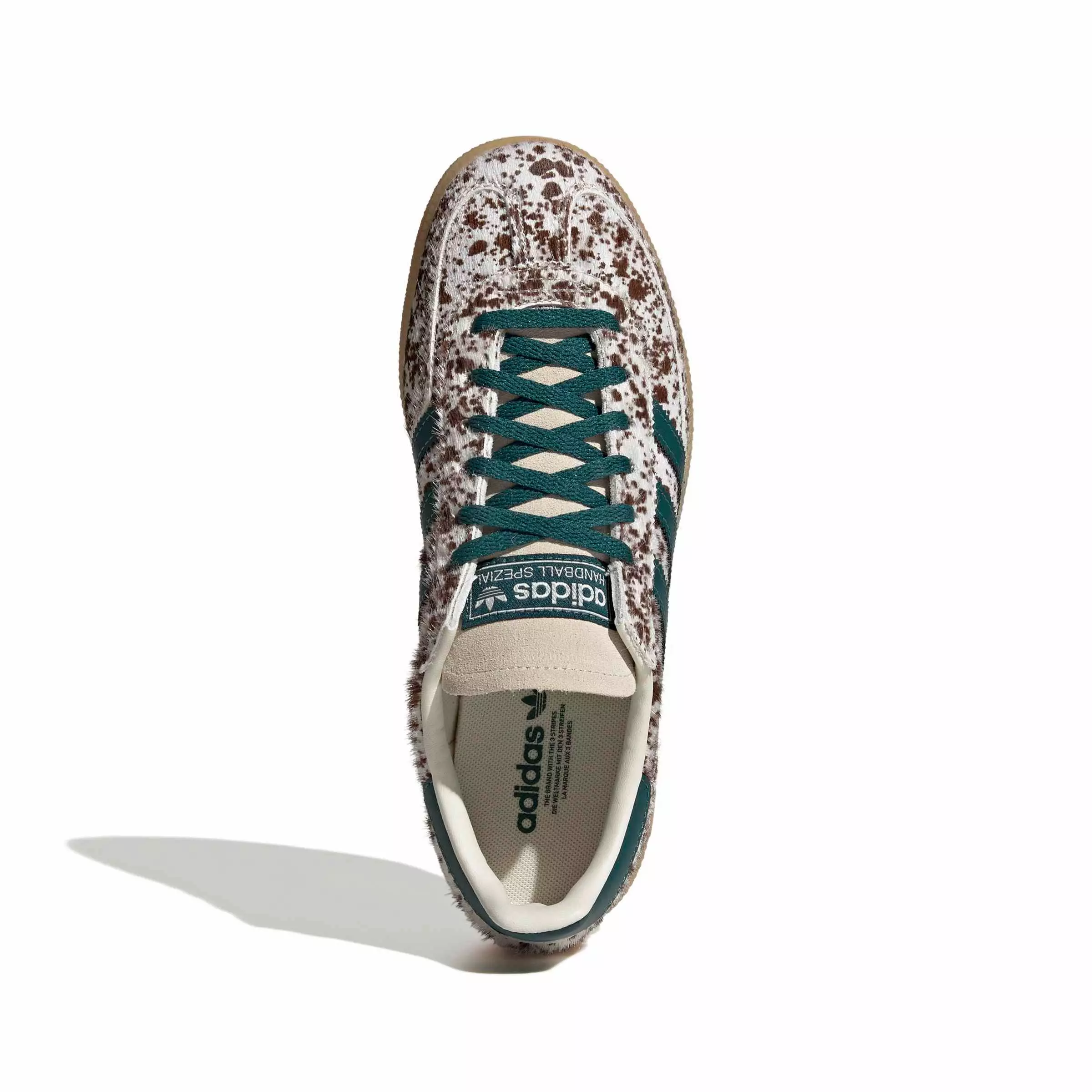 adidas Originals Handball Spezial "Off White/Rich Green/Dark Brown" Women's Shoe - OFF WHITE/GREEN/DK BROWN