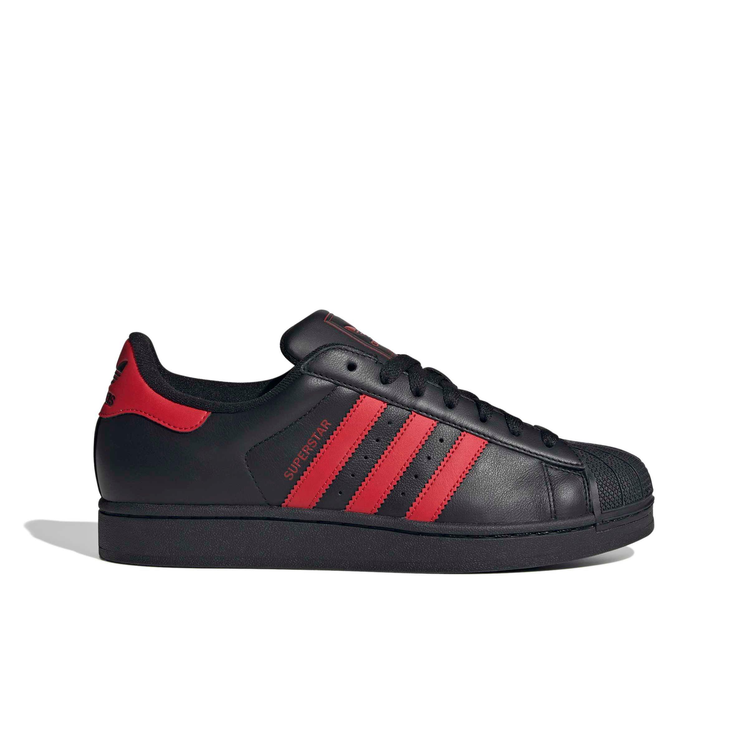 adidas Originals Superstar II "Core Black/Better Scarlet/Core Black" Men's Shoe - BLACK/SCARLET/BLACK Thumbnail View 1