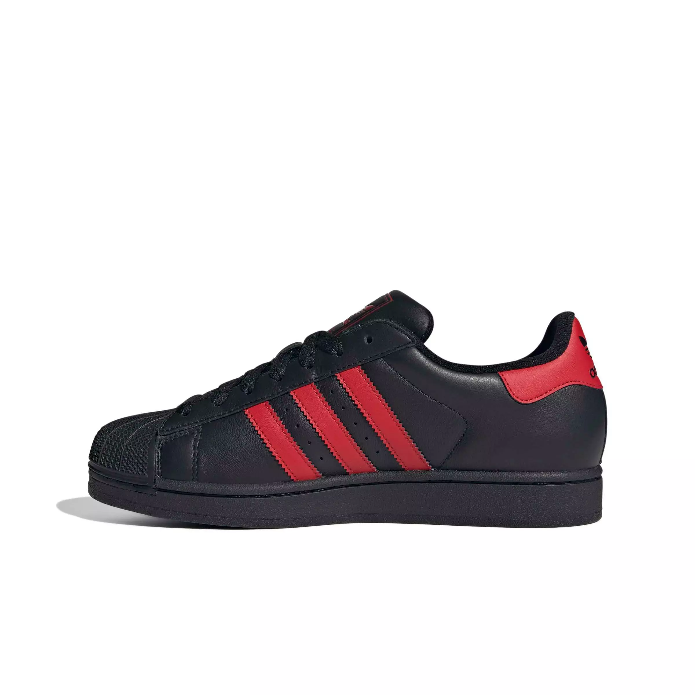 adidas Originals Superstar II "Core Black/Better Scarlet/Core Black" Men's Shoe - BLACK/SCARLET/BLACK