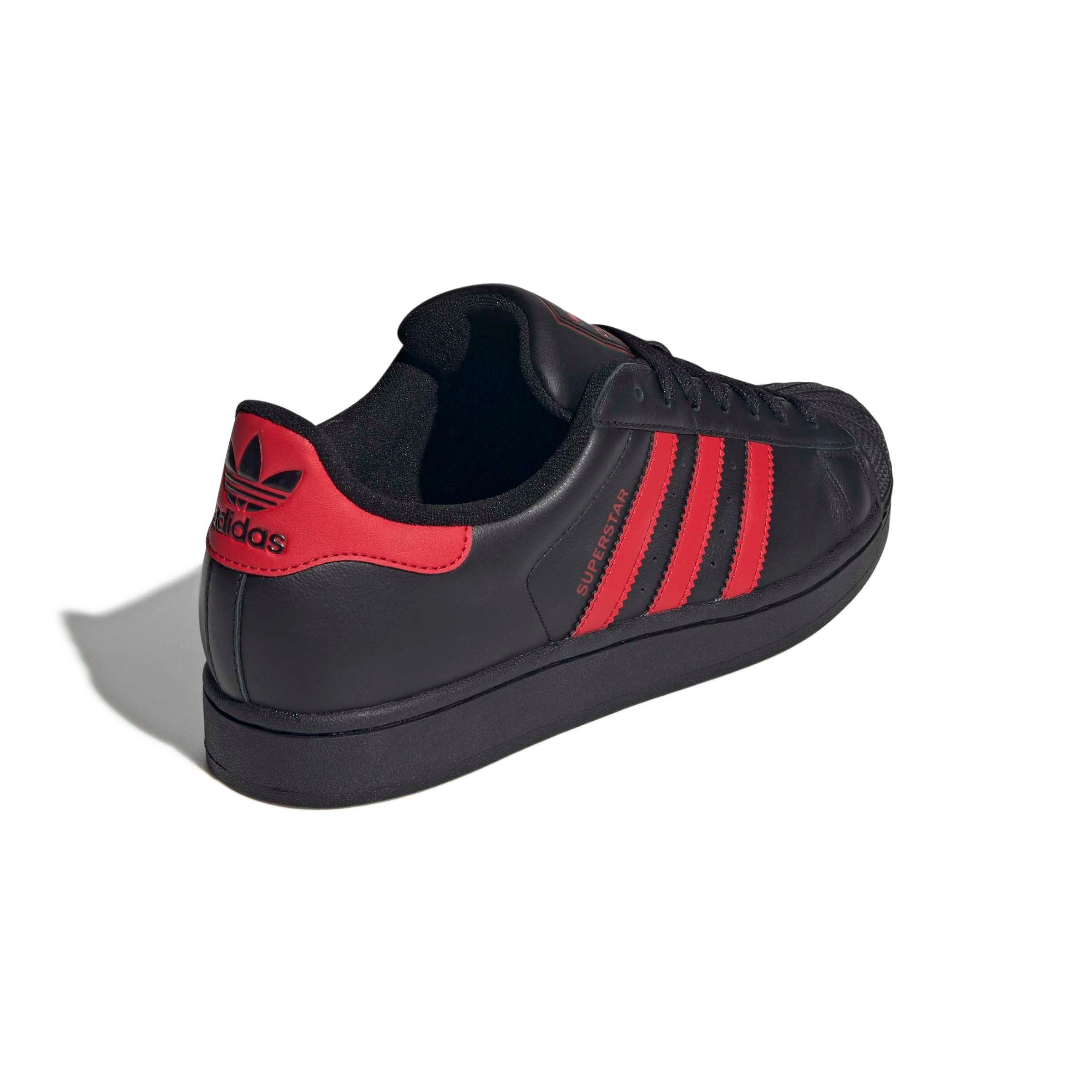 adidas Originals Superstar II "Core Black/Better Scarlet/Core Black" Men's Shoe - BLACK/SCARLET/BLACK Thumbnail View 4