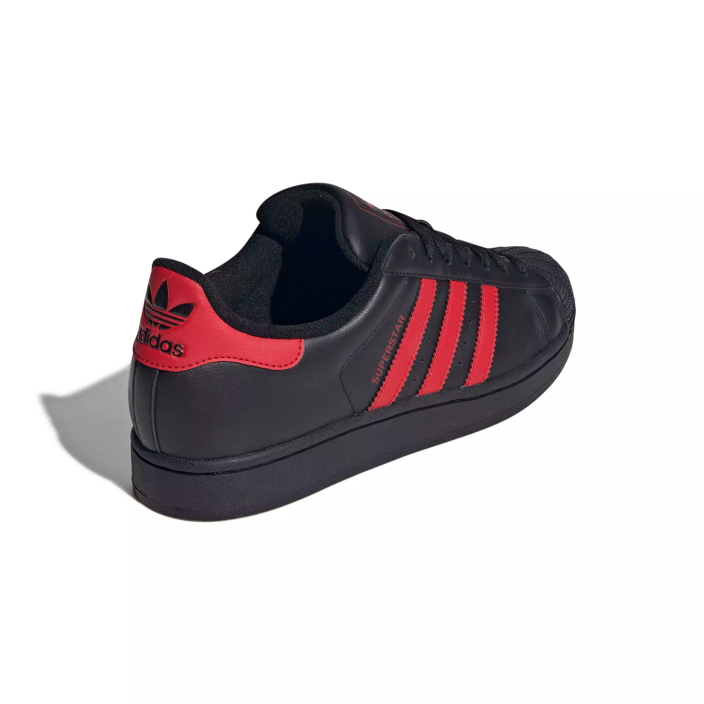 adidas Originals Superstar II "Core Black/Better Scarlet/Core Black" Men's Shoe - BLACK/SCARLET/BLACK