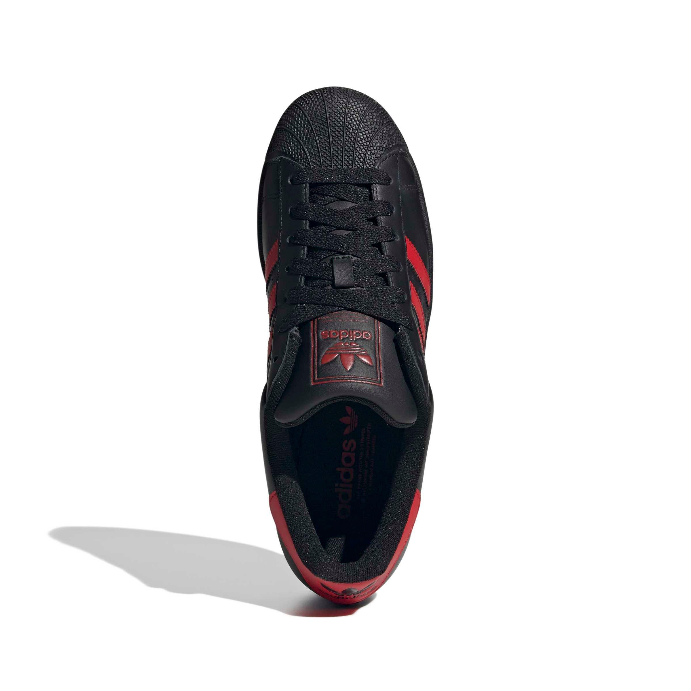 adidas Mens Originals Superstar II - Shoes Core Black/Better Scarlet/Core Black Size 12.5